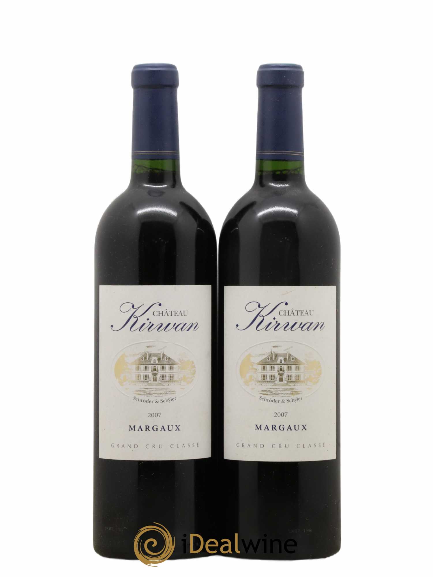 Château Kirwan 3ème Grand Cru Classé 2007 - Lot de 2 bouteilles - 0