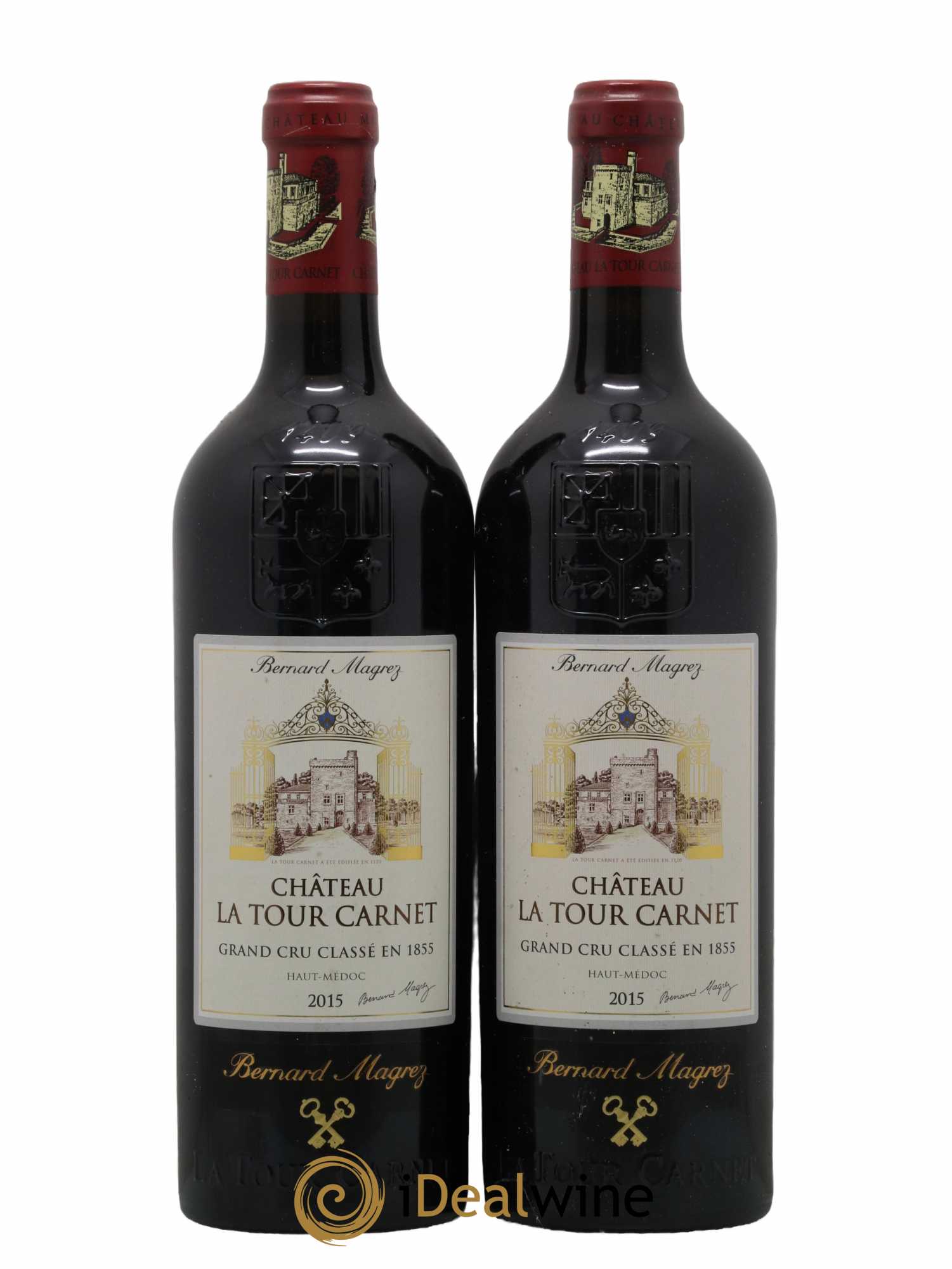 Château la Tour Carnet 4ème Grand Cru Classé 2015 - Lot de 2 bouteilles - 0