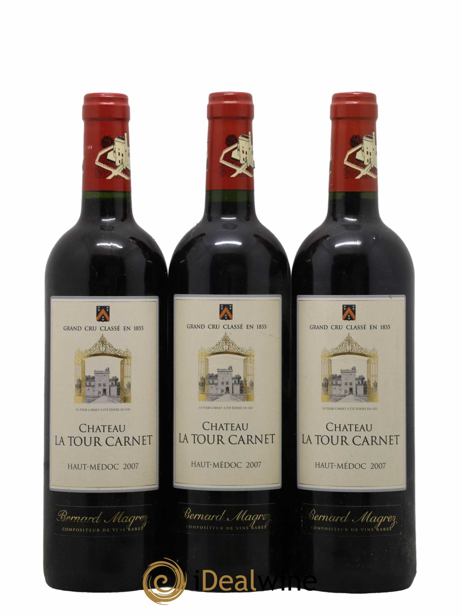 Château la Tour Carnet 4ème Grand Cru Classé 2007 - Lot de 6 bouteilles - 2