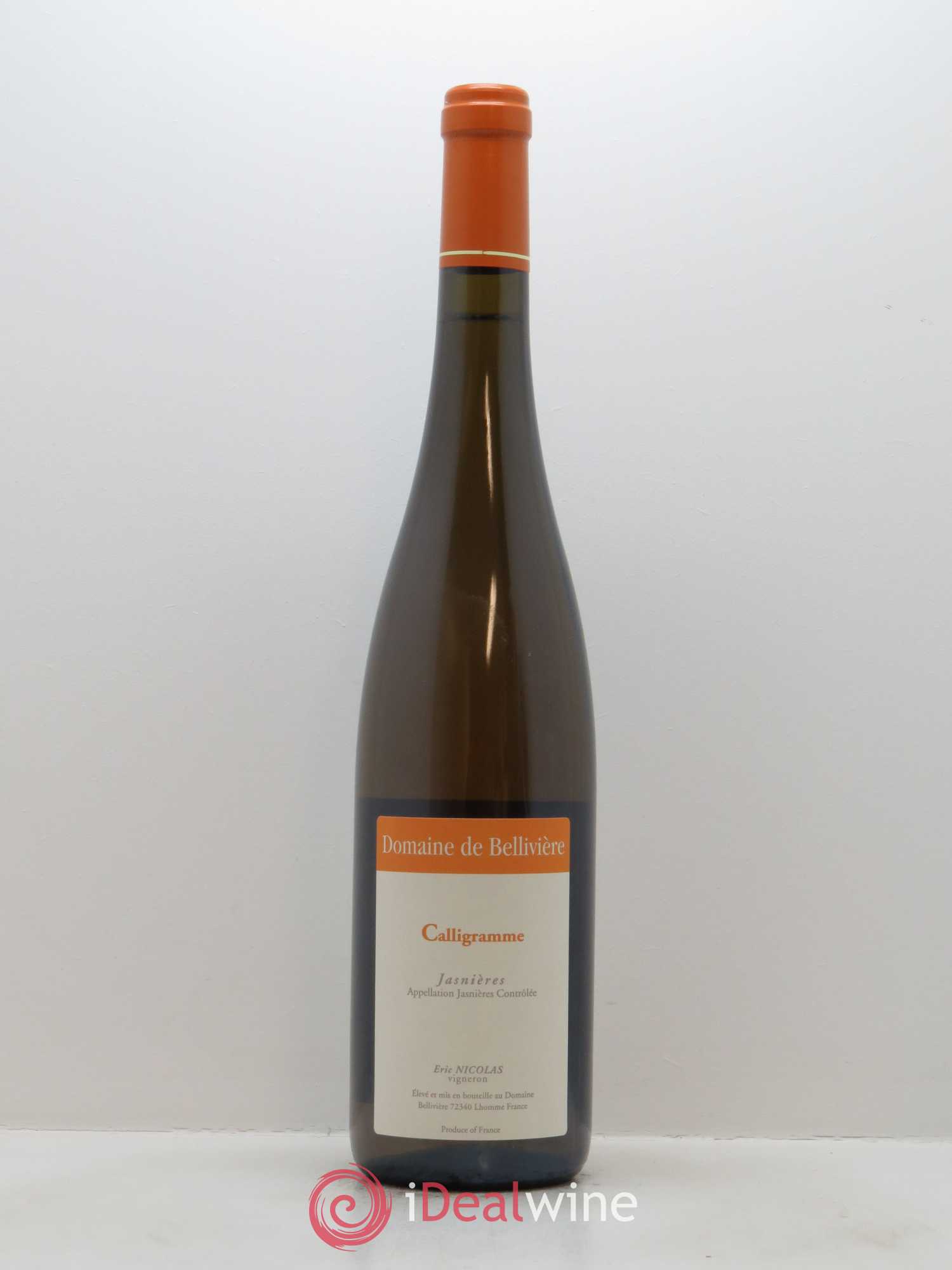 Jasnières Calligramme Domaine de Bellivière 2013 - Lot de 1 bouteille - 0