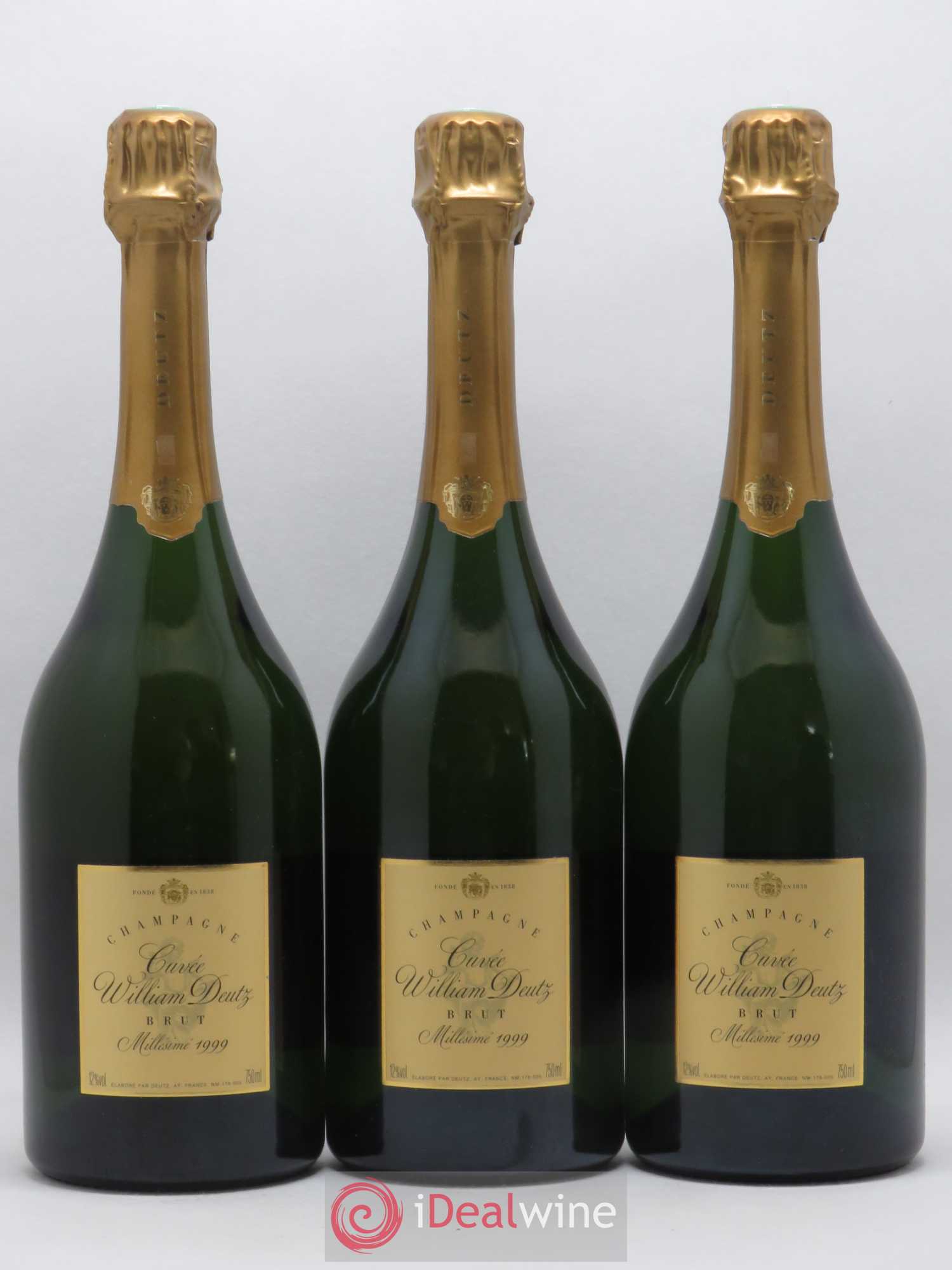 Cuvée William Deutz Deutz 1999 - Lot de 3 bouteilles - 0
