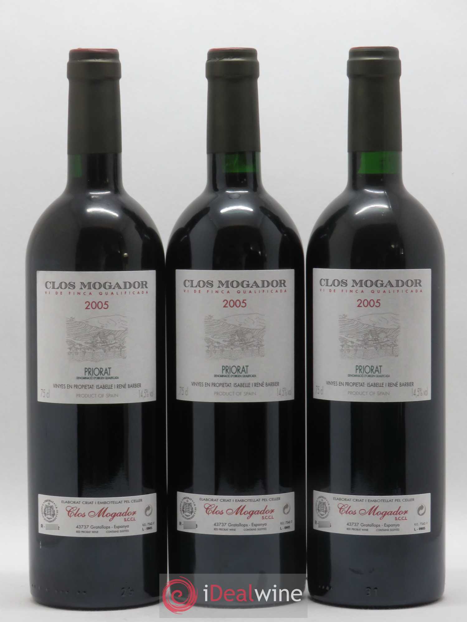 Priorat Clos Mogador DOCA René Barbier 2005 - Lot de 6 bouteilles - 1