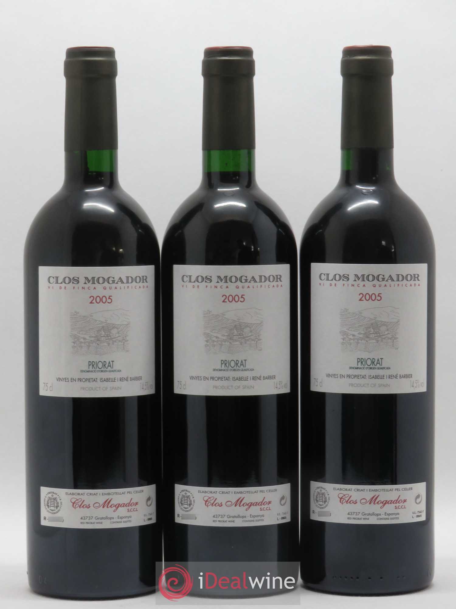 Priorat Clos Mogador DOCA René Barbier 2005 - Lot de 6 bouteilles - 2