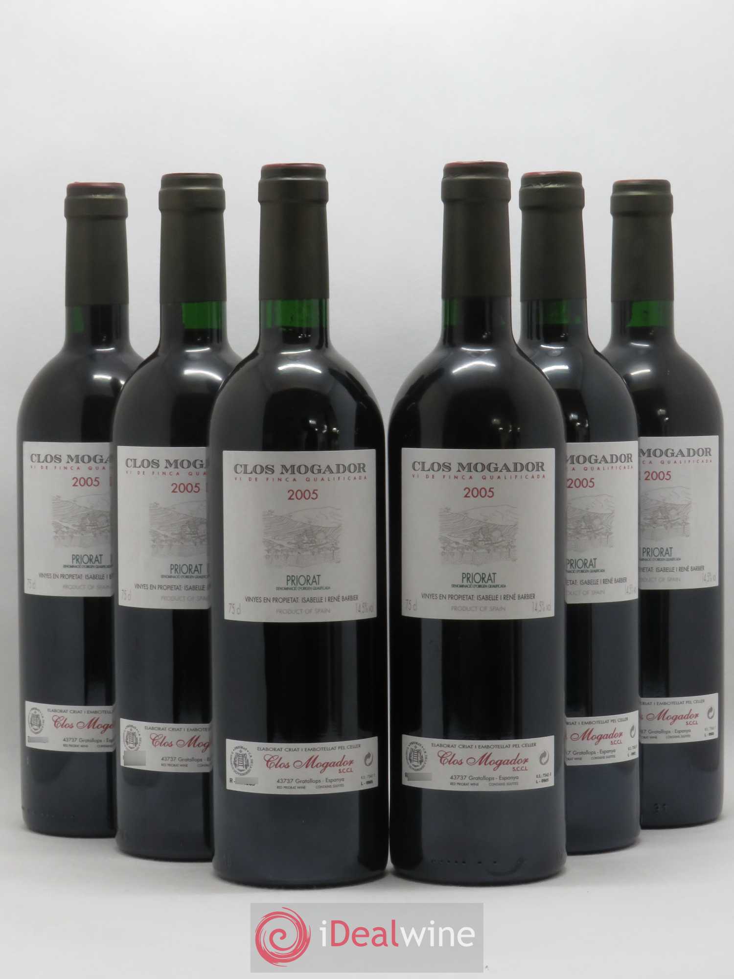 Priorat Clos Mogador DOCA René Barbier 2005 - Lot de 6 bouteilles - 0
