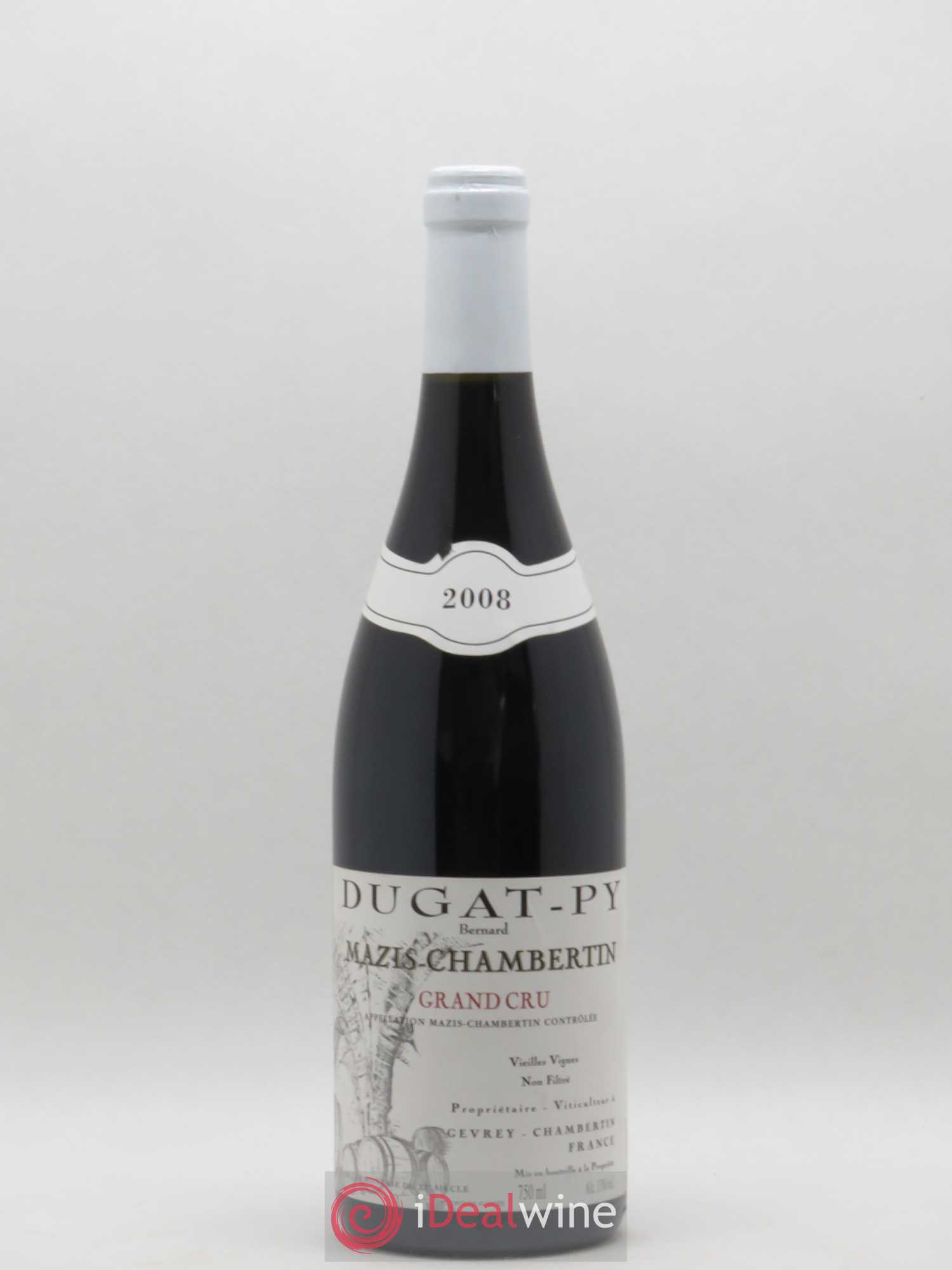 Mazis-Chambertin Grand Cru Vieilles Vignes Dugat-Py 2008 - Lot de 1 bouteille - 0