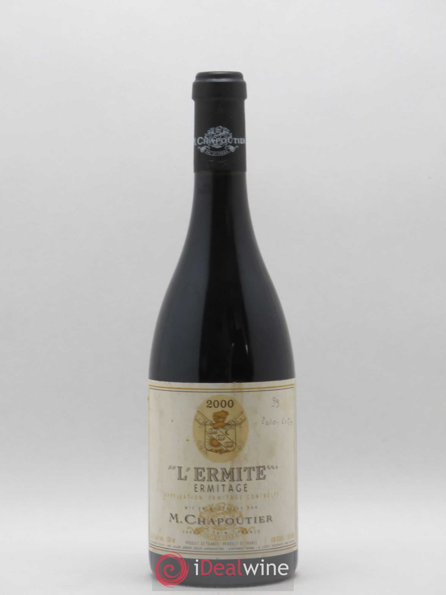 Hermitage Ermitage l'Ermite Chapoutier 2000 - Lot de 1 bouteille - 0