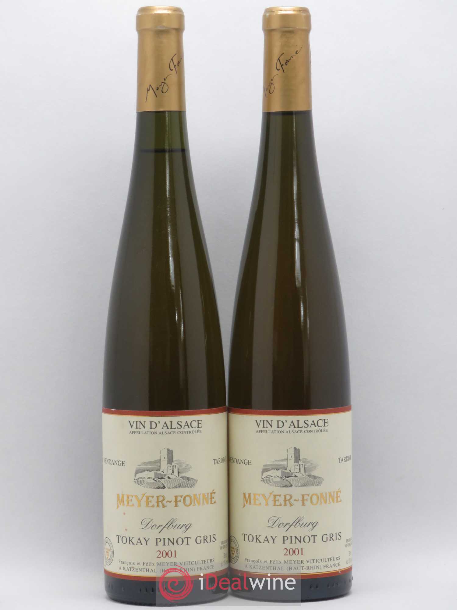Pinot Gris Dorfburg Vendanges Tardives Meyer Fonne 2001 - Posten von 2 Flaschen - 0