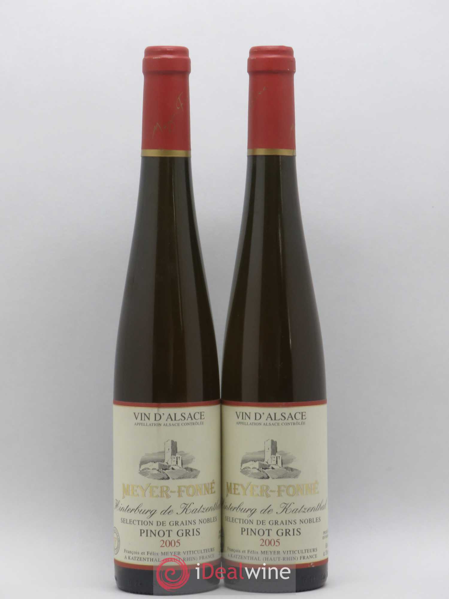 Alsace Pinot Gris Hinterburg de Katzenthal Meyer-Fonné (Domaine) Sélection de Grains Nobles 2005 - Lot de 2 bouteilles - 0
