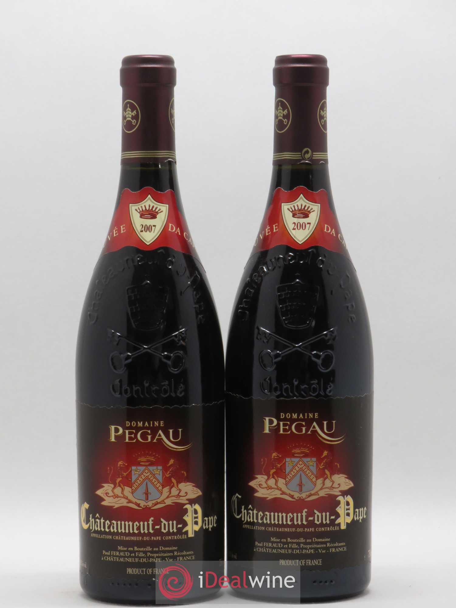 Châteauneuf-du-Pape Domaine du Pégau Cuvée Da Capo Paul et Laurence Féraud 2007 - Lot de 2 bouteilles - 0