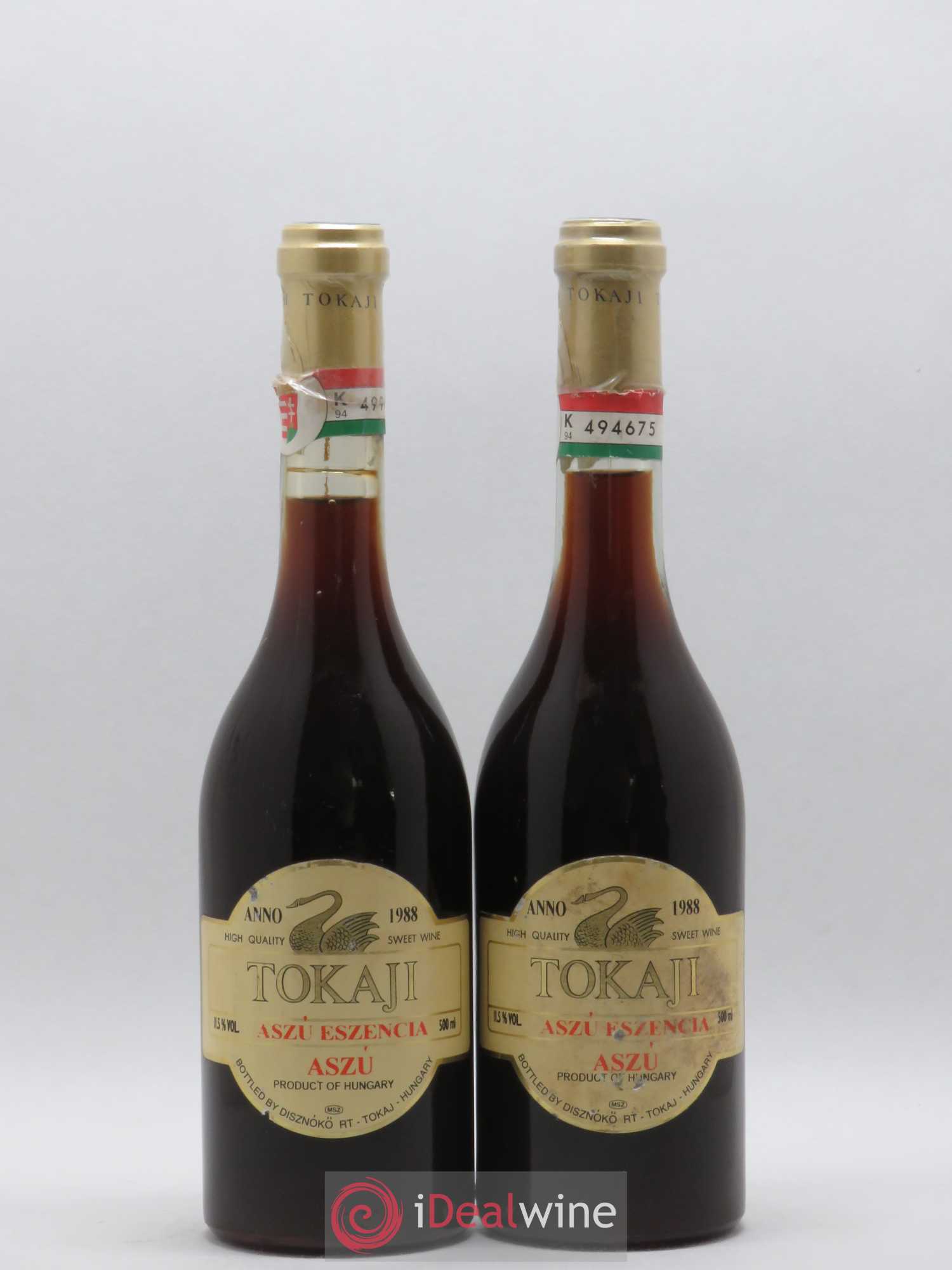 Tokaji Aszu Eszencia Disznoko (Domaine) 50cl 1988 - Lot de 2 bouteilles - 0