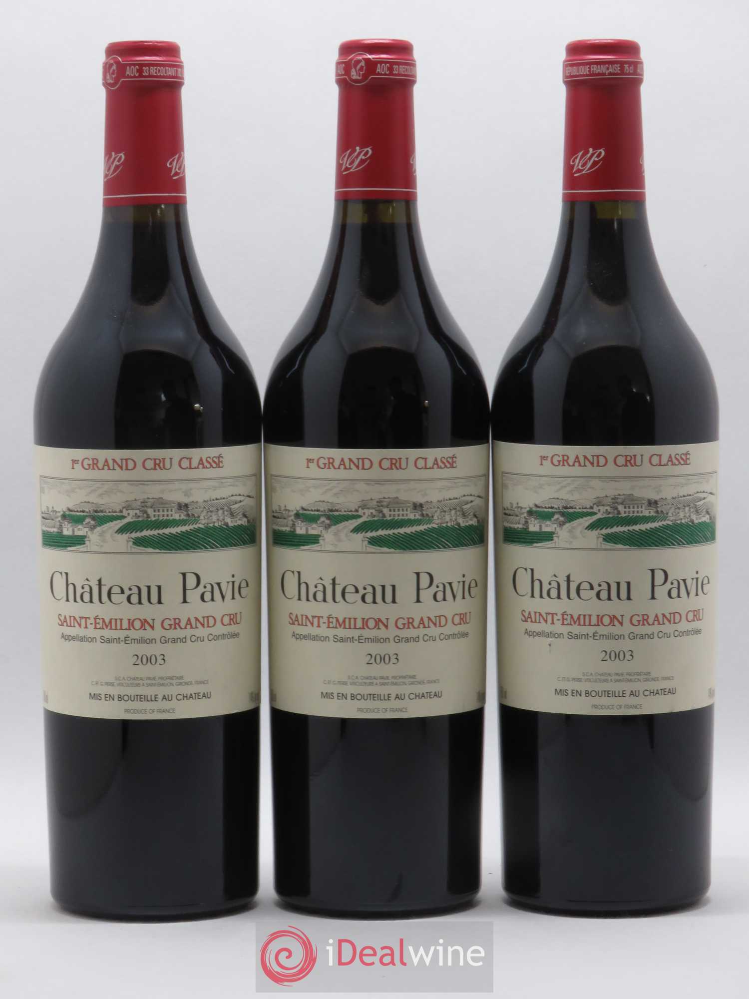 Château Pavie 1er Grand Cru Classé A 2003 - Lot de 6 bouteilles - 1