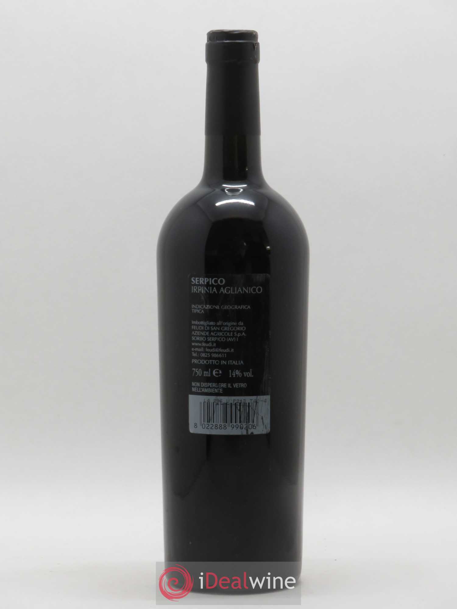 Italie IGT Feudi Serpico Irpinia Aglianico Di San Gregorio 2001 - Posten von 1 Flasche - 1