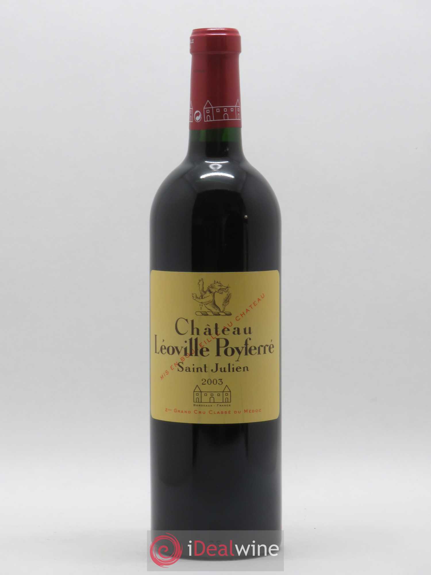 Château Léoville Poyferré 2ème Grand Cru Classé 2003 - Lot de 1 bouteille - 0