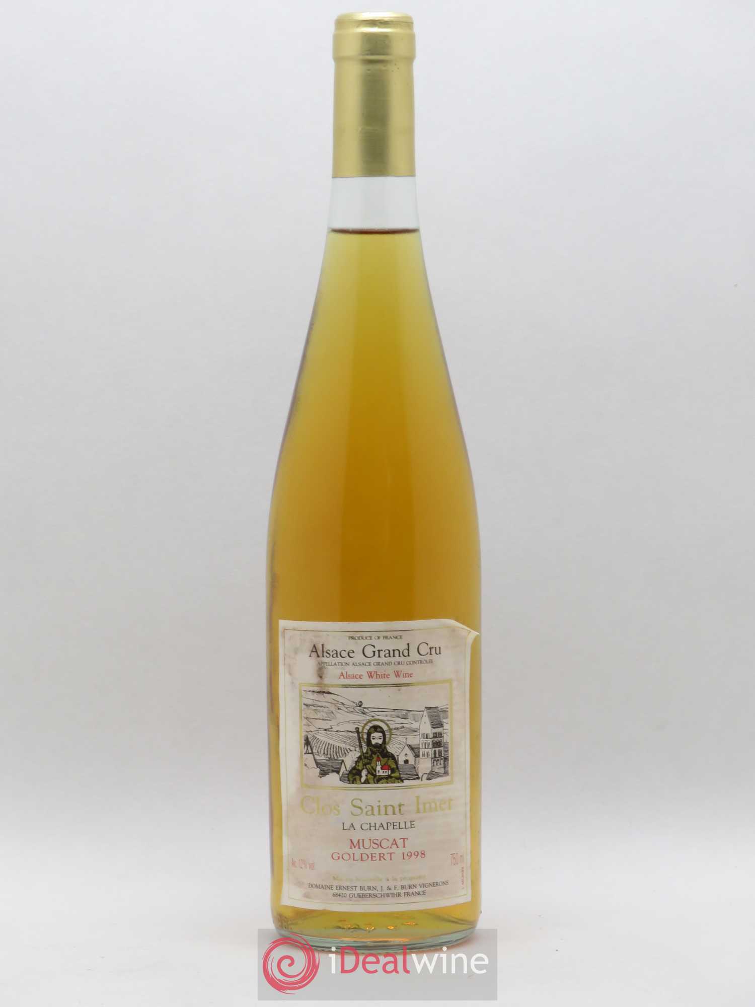 Muscat Grand Cru Goldert Clos Saint Imer La Chapelle Ernest Burn 1998 - Posten von 1 Flasche - 0