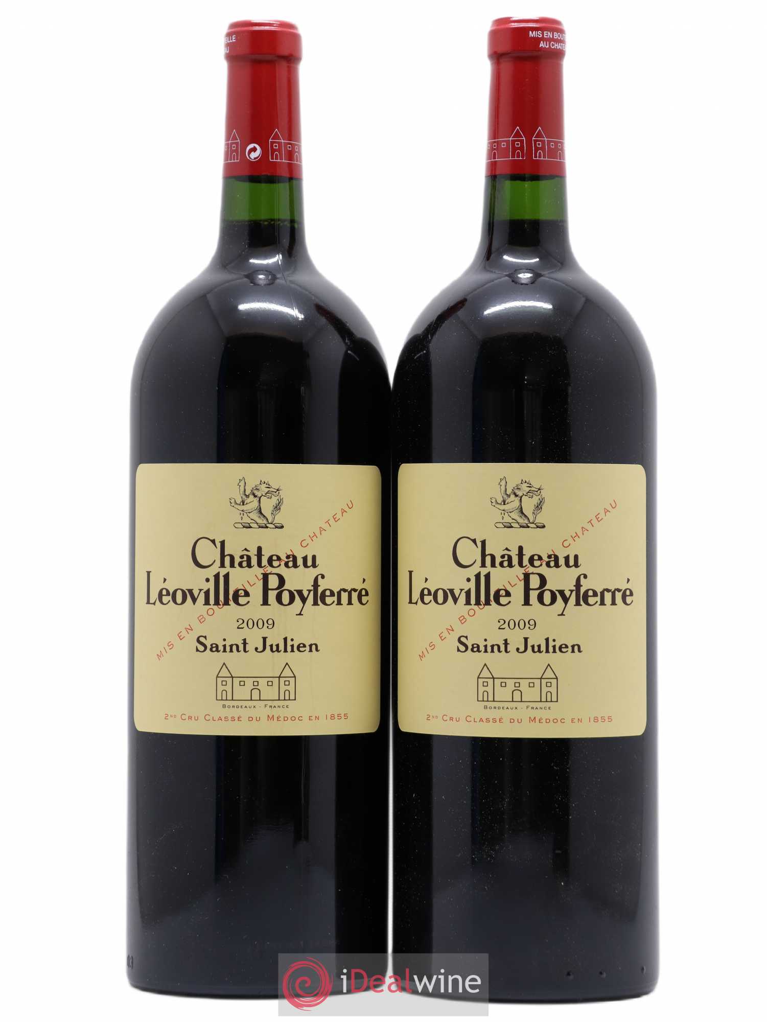 Château Léoville Poyferré 2ème Grand Cru Classé 2009 - Lot de 2 magnums - 0