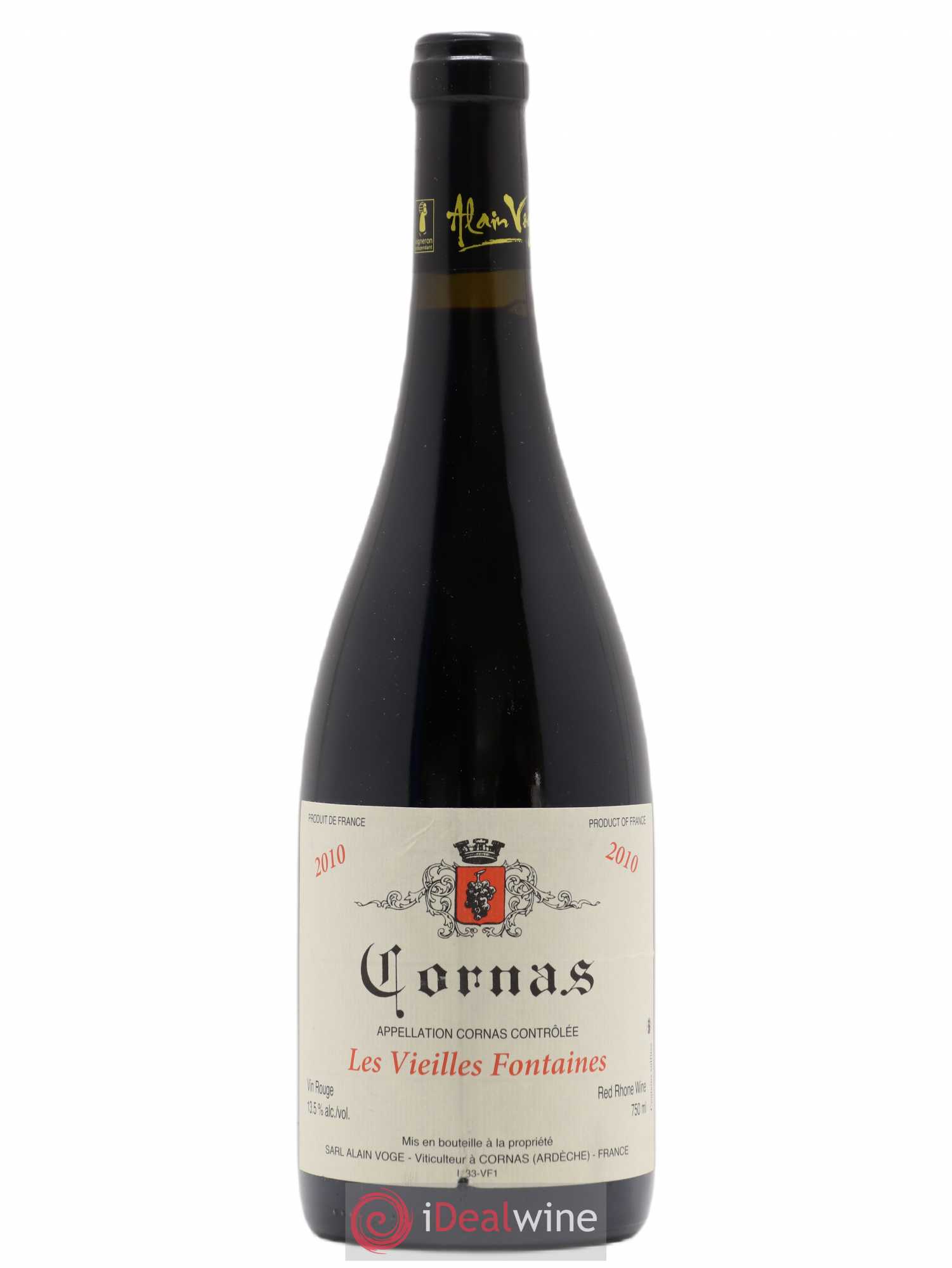 Cornas Les Vieilles Fontaines Alain Voge (Domaine) 2010 - Lot de 1 bouteille - 0
