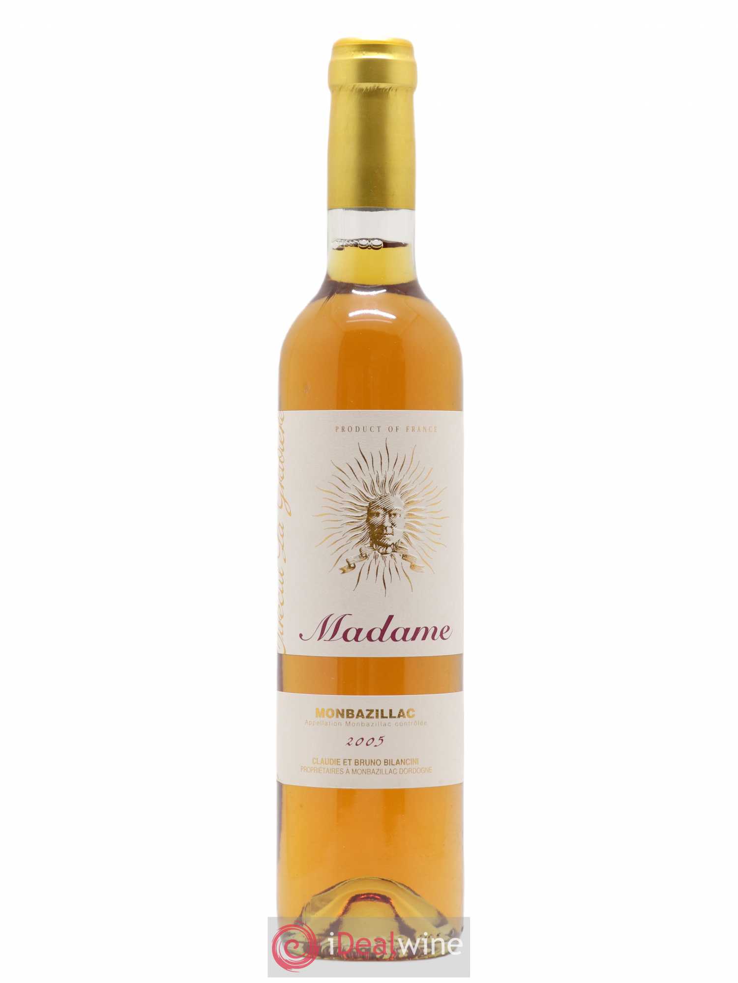 Monbazillac Château Tirecul La Gravière Cuvée Madame Bruno et Claudie Bilancini 50cl 2005 - Lotto di 1 bottiglia - 0