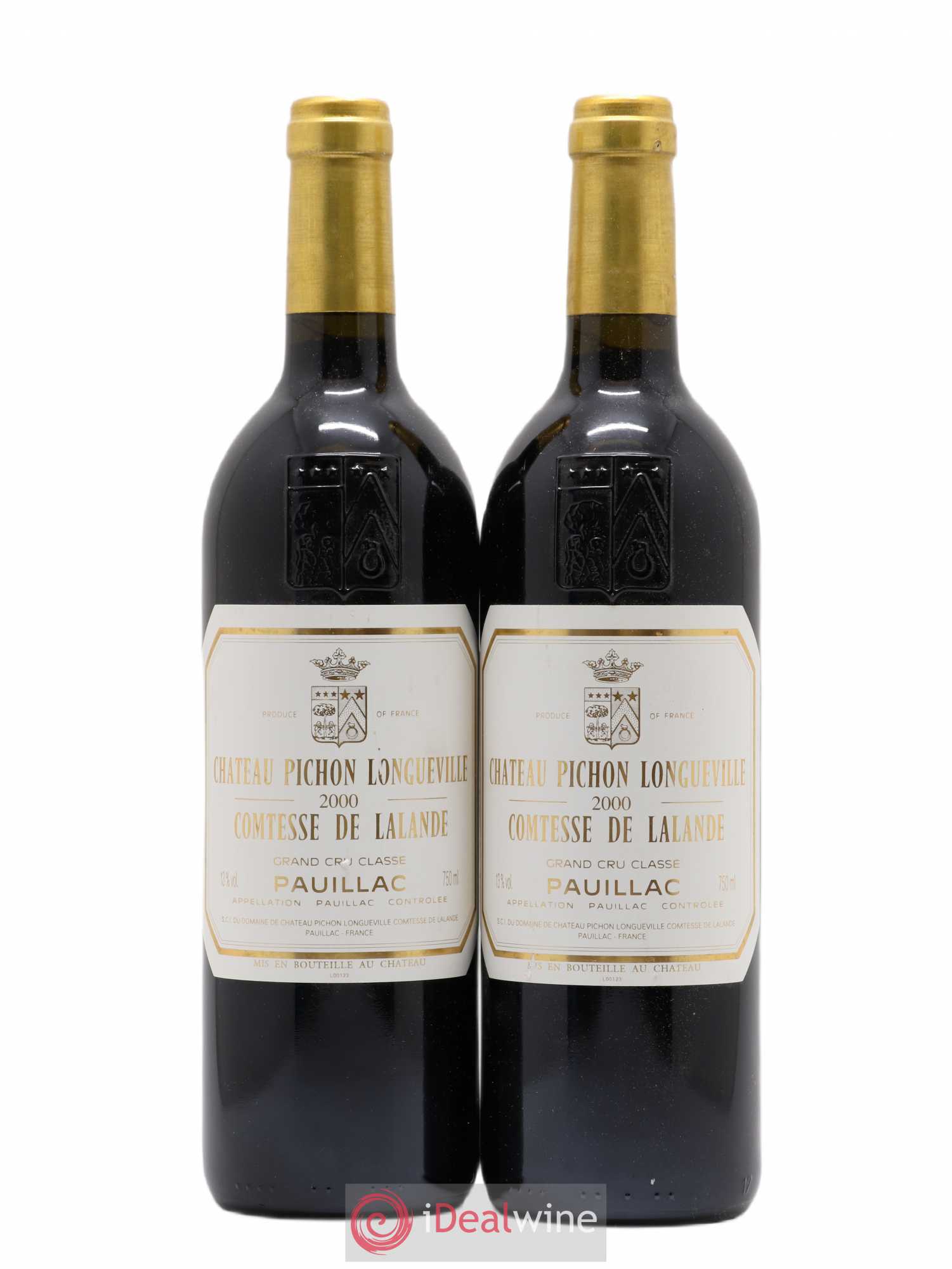 Château Pichon Longueville Comtesse de Lalande 2ème Grand Cru Classé 2000 - Lot de 2 bouteilles - 0