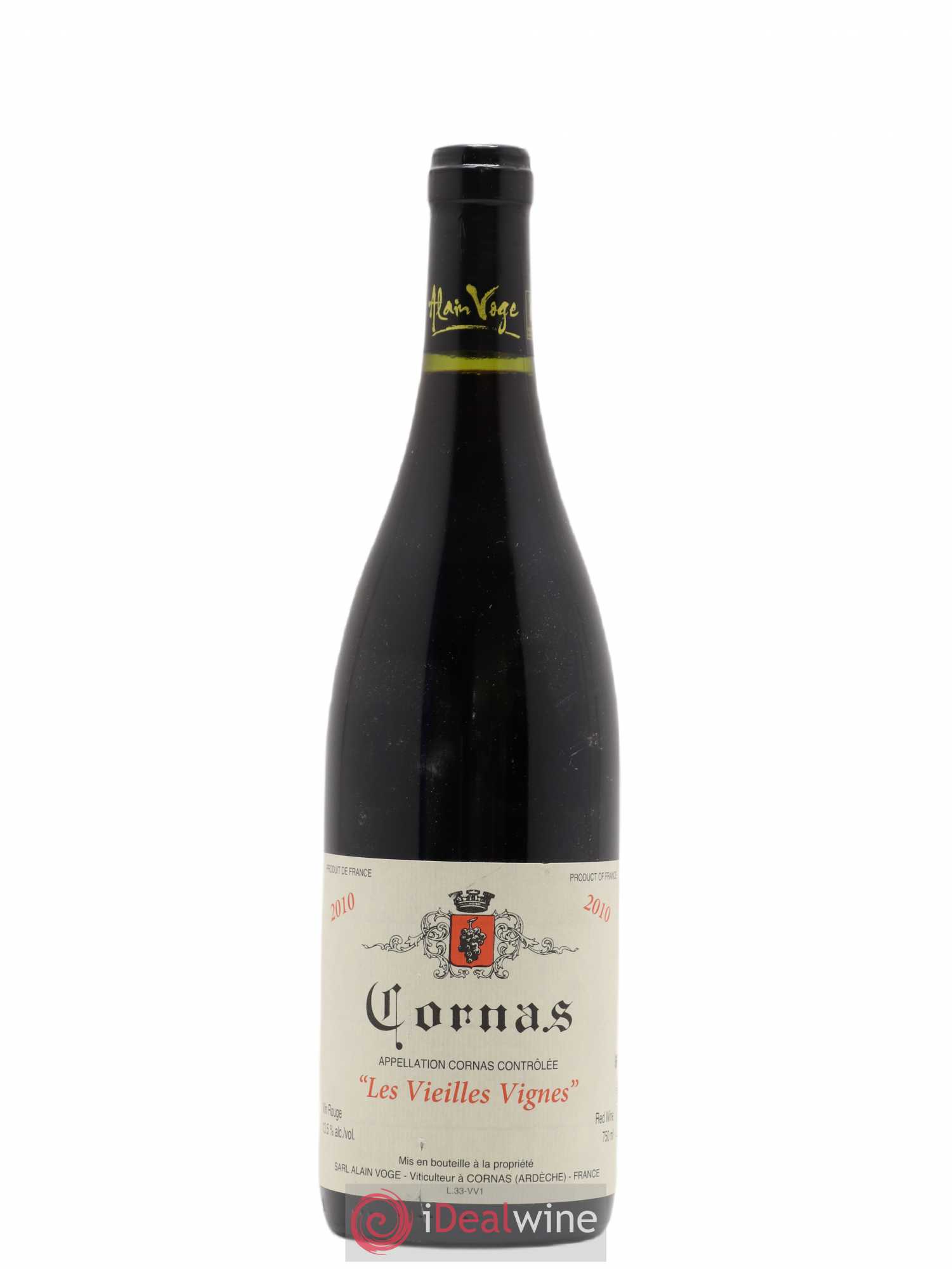 Cornas Les Vieilles Vignes Alain Voge (Domaine) 2010 - Lot de 1 bouteille - 0