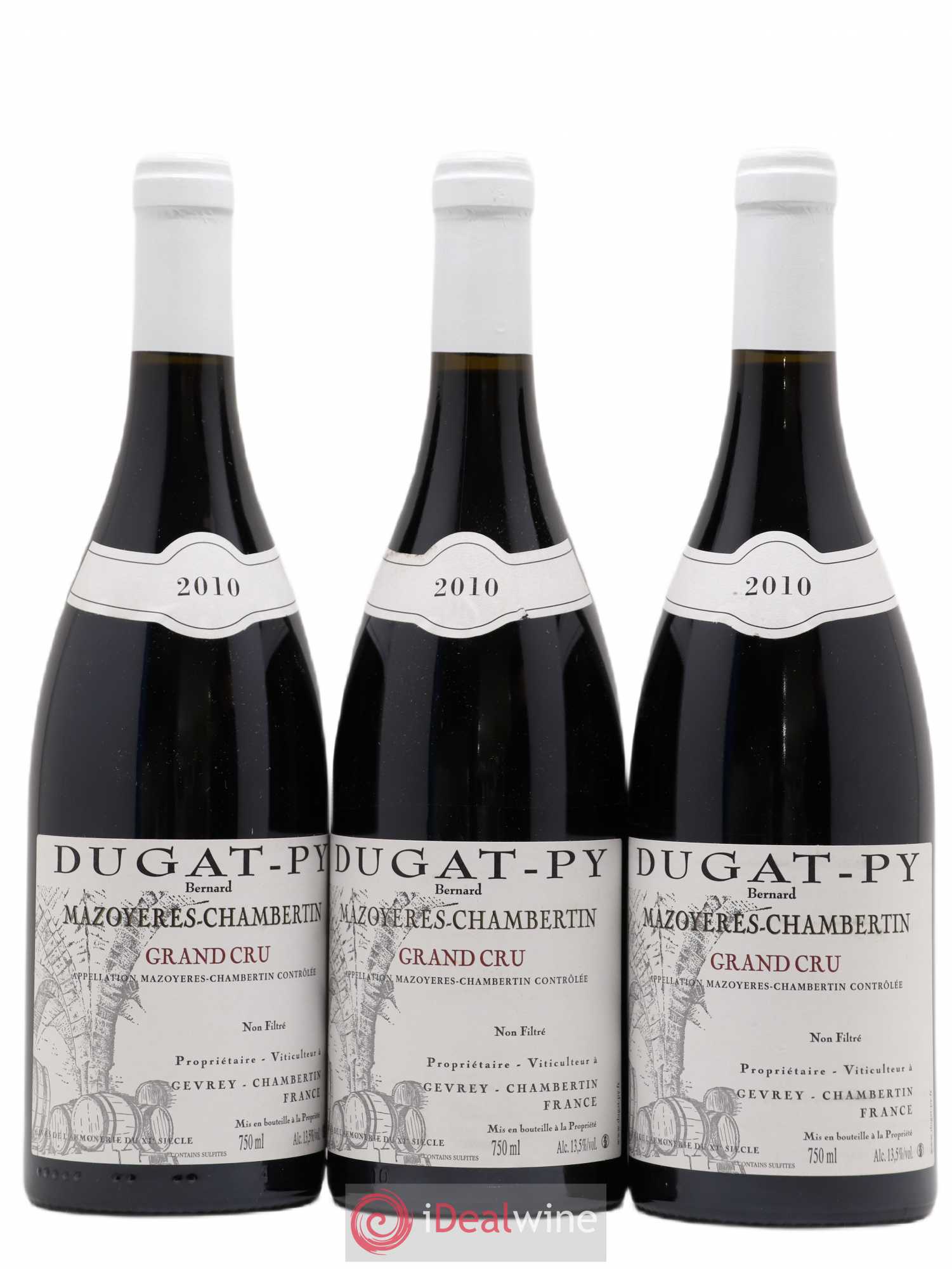 Mazoyères-Chambertin Grand Cru Dugat-Py 2010 - Lot de 3 bouteilles - 0