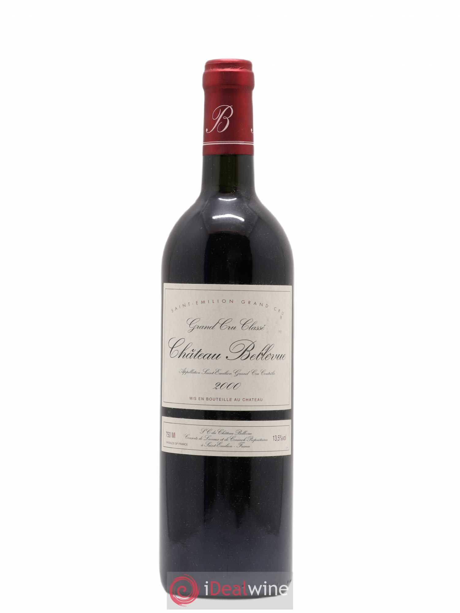Château Bellevue Grand Cru Classé 2000 - Lot de 1 bouteille - 0