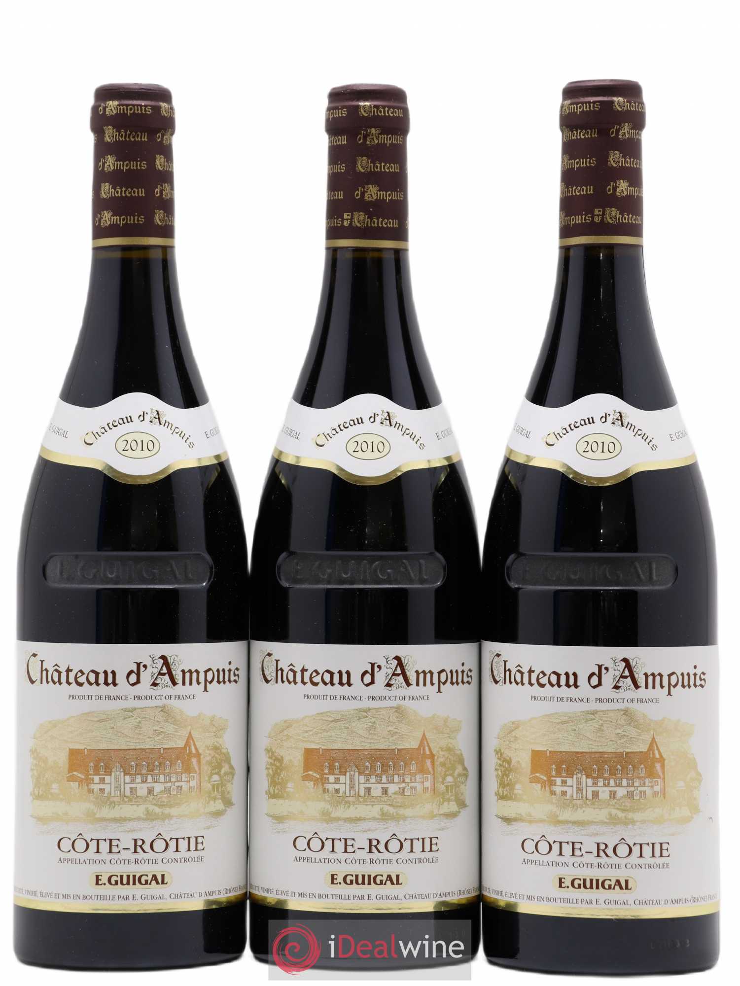 Côte-Rôtie Château d'Ampuis Guigal 2010 - Lot de 3 bouteilles - 0