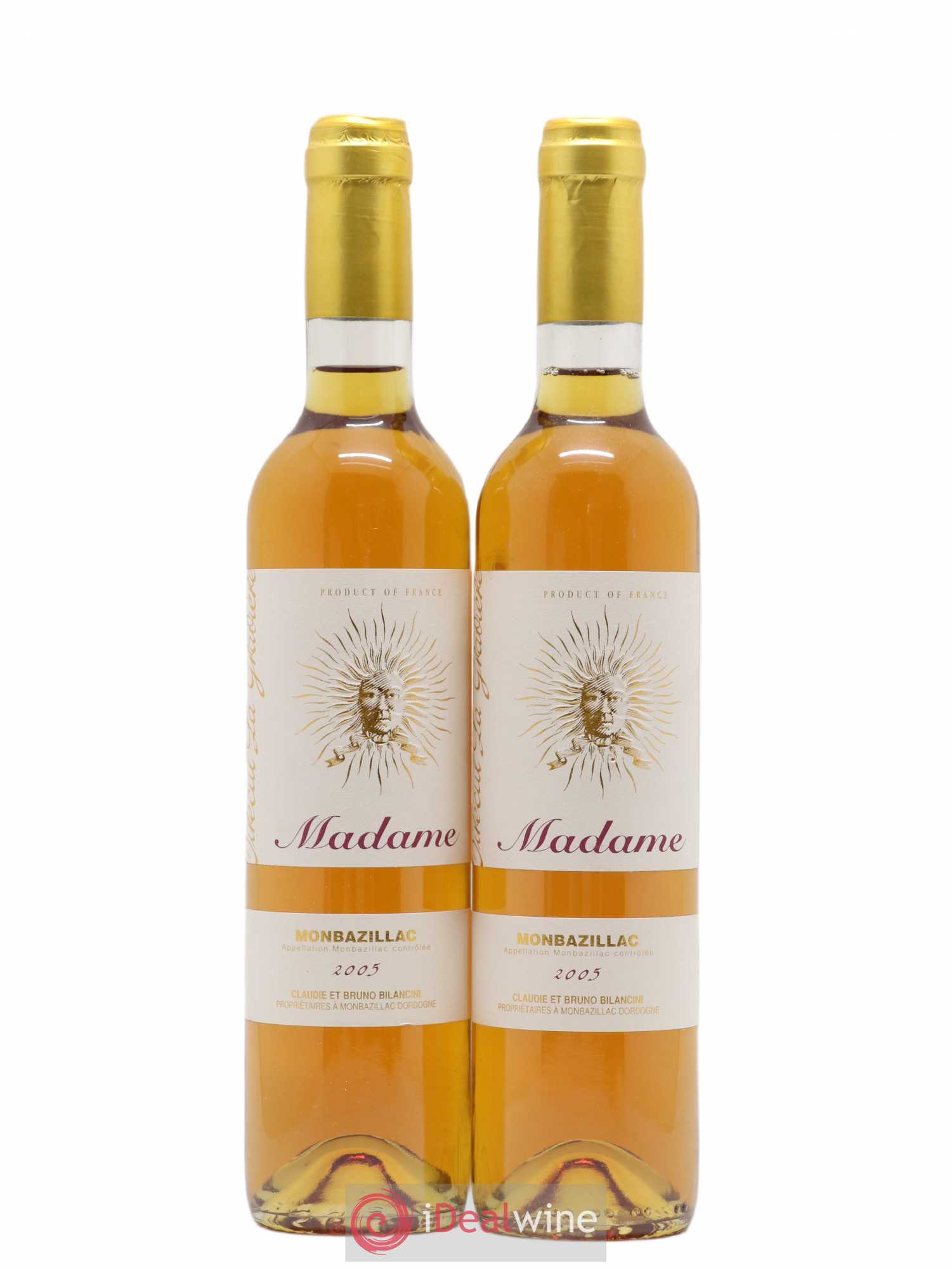 Monbazillac Château Tirecul La Gravière Cuvée Madame Bruno et Claudie Bilancini 50cl 2005 - Lotto di 2 bottiglie - 0