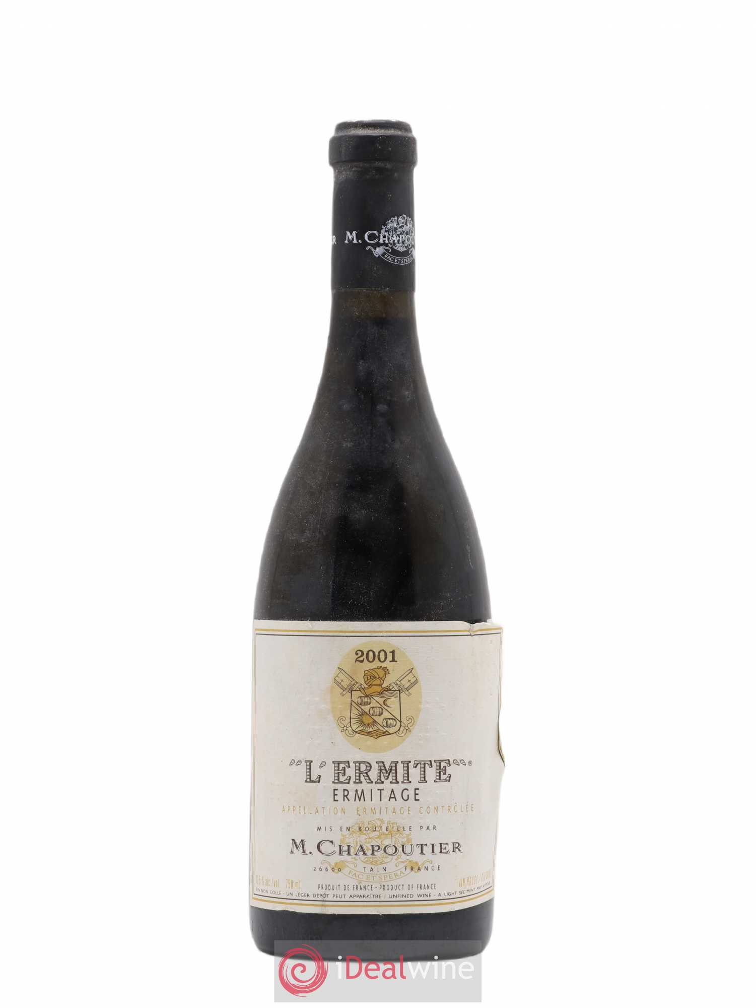 Hermitage Ermitage l'Ermite Chapoutier 2001 - Lot de 1 bouteille - 0