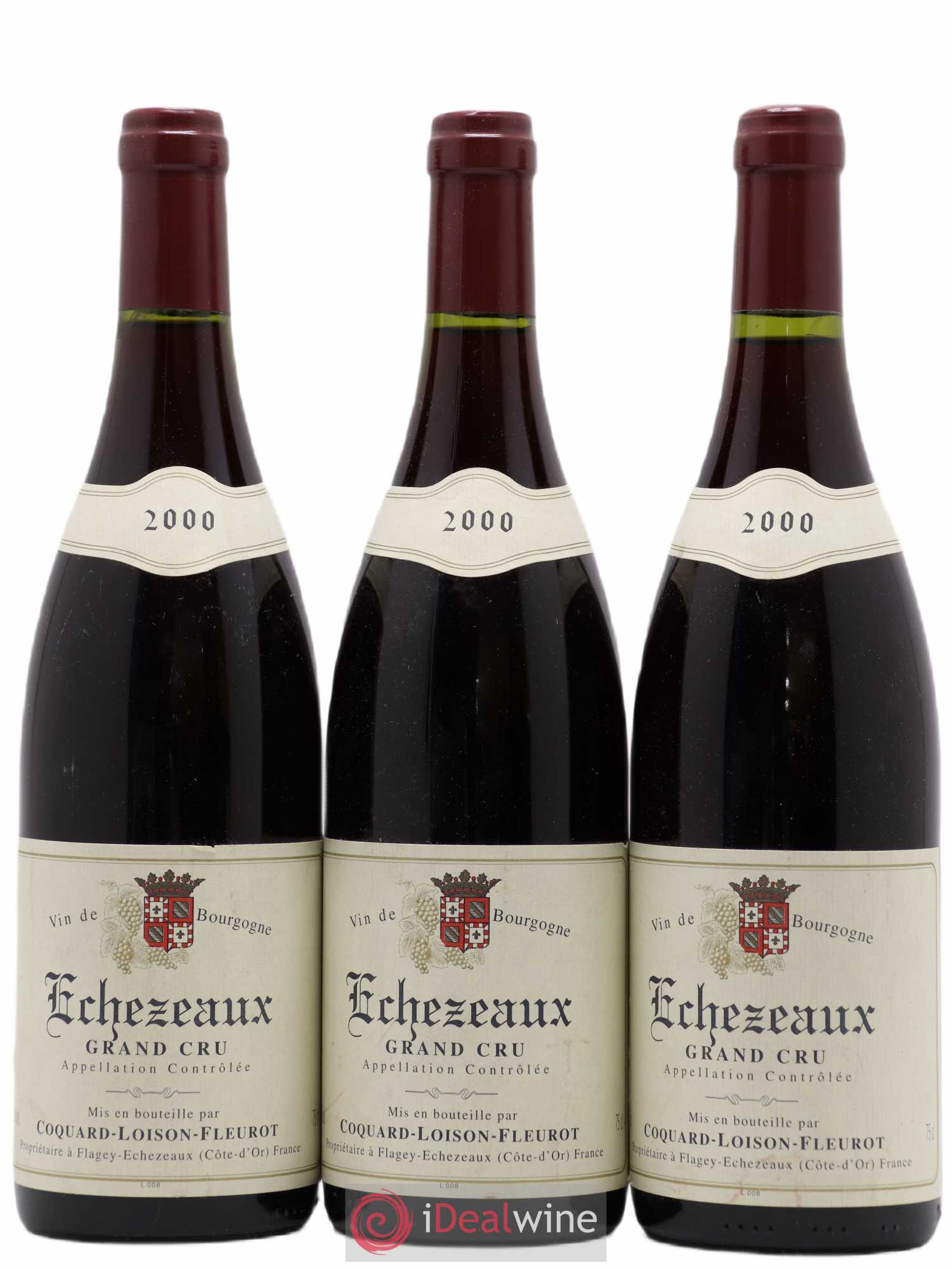 Echezeaux Grand Cru Coquard Loison Fleurot 2000 - Lot de 3 bouteilles - 0
