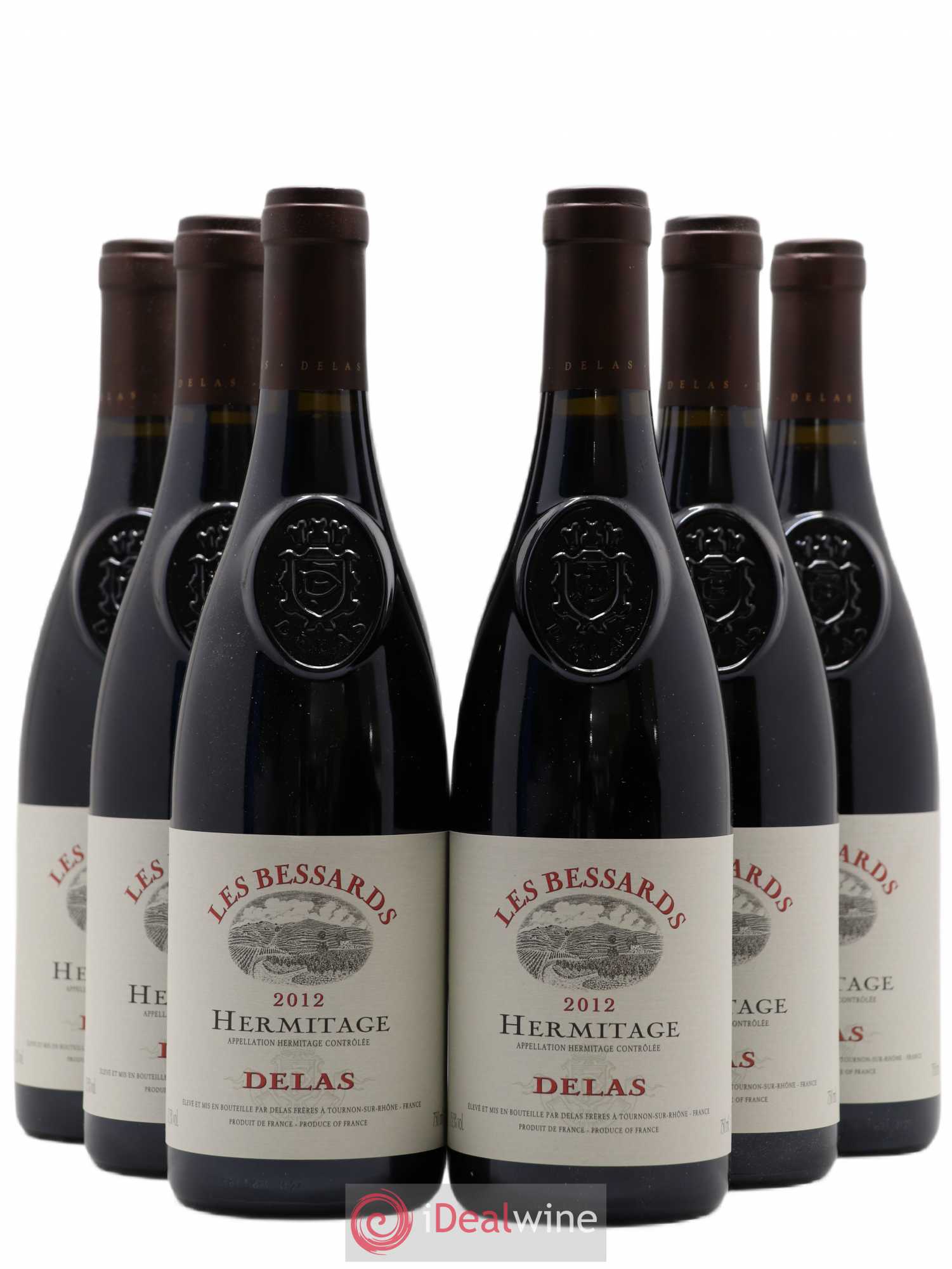 Hermitage Les Bessards Delas Frères 2012 - Lot de 6 bouteilles - 0