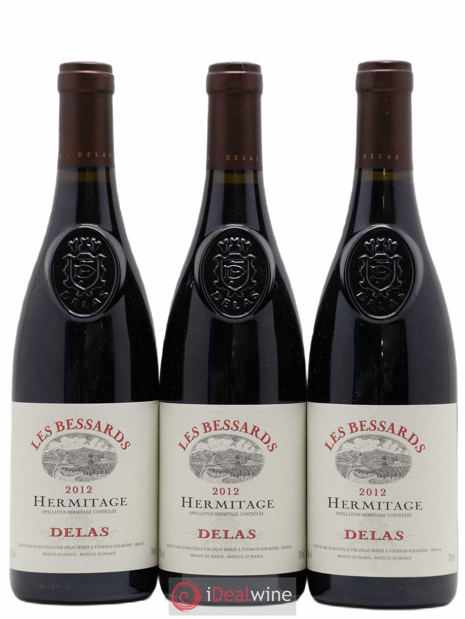 Hermitage Les Bessards Delas Frères 2012 - Lot de 3 bouteilles - 0