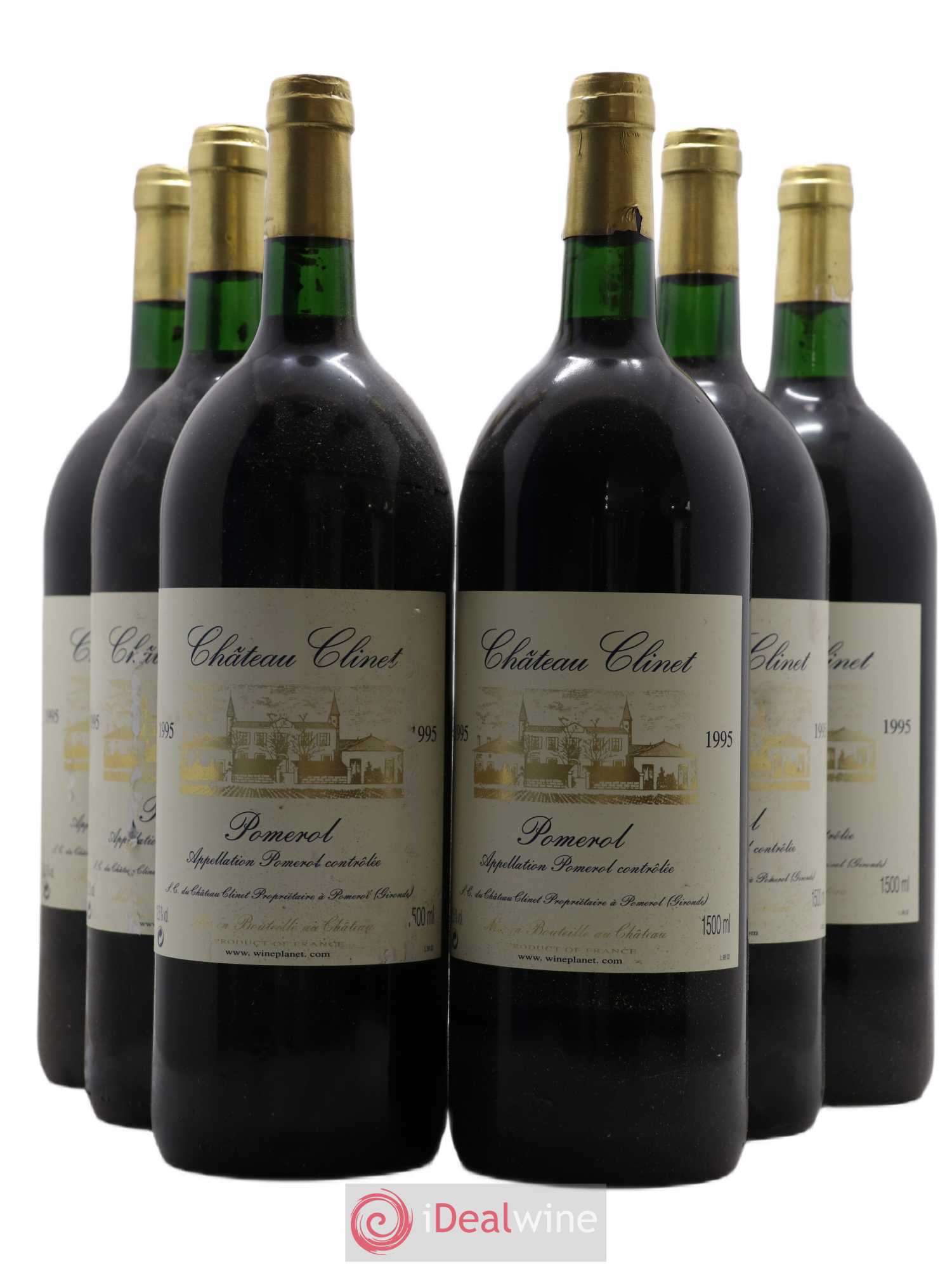 Château Clinet 1995 - Lot de 6 magnums - 0