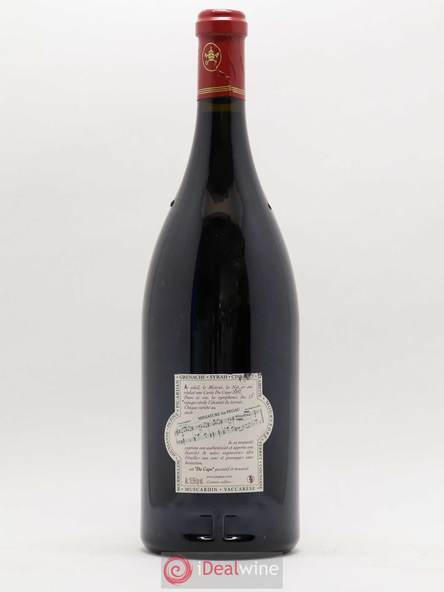 Châteauneuf-du-Pape Domaine du Pégau Cuvée Da Capo Paul et Laurence Féraud  (sans prix de réserve) 2007 - Lot de 1 magnum - 1