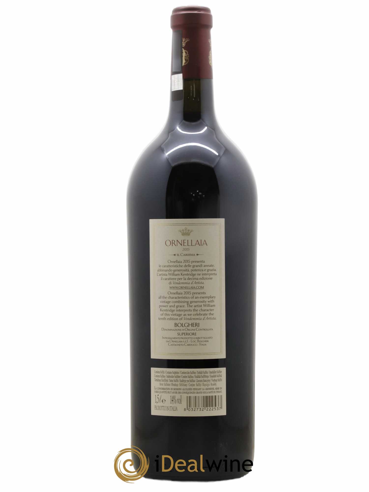 Bolgheri DOC Superiore Ornellaia Tenuta Dell'Ornellaia - Frescobaldi Il Carisma 2015 - Lot de 1 magnum - 1
