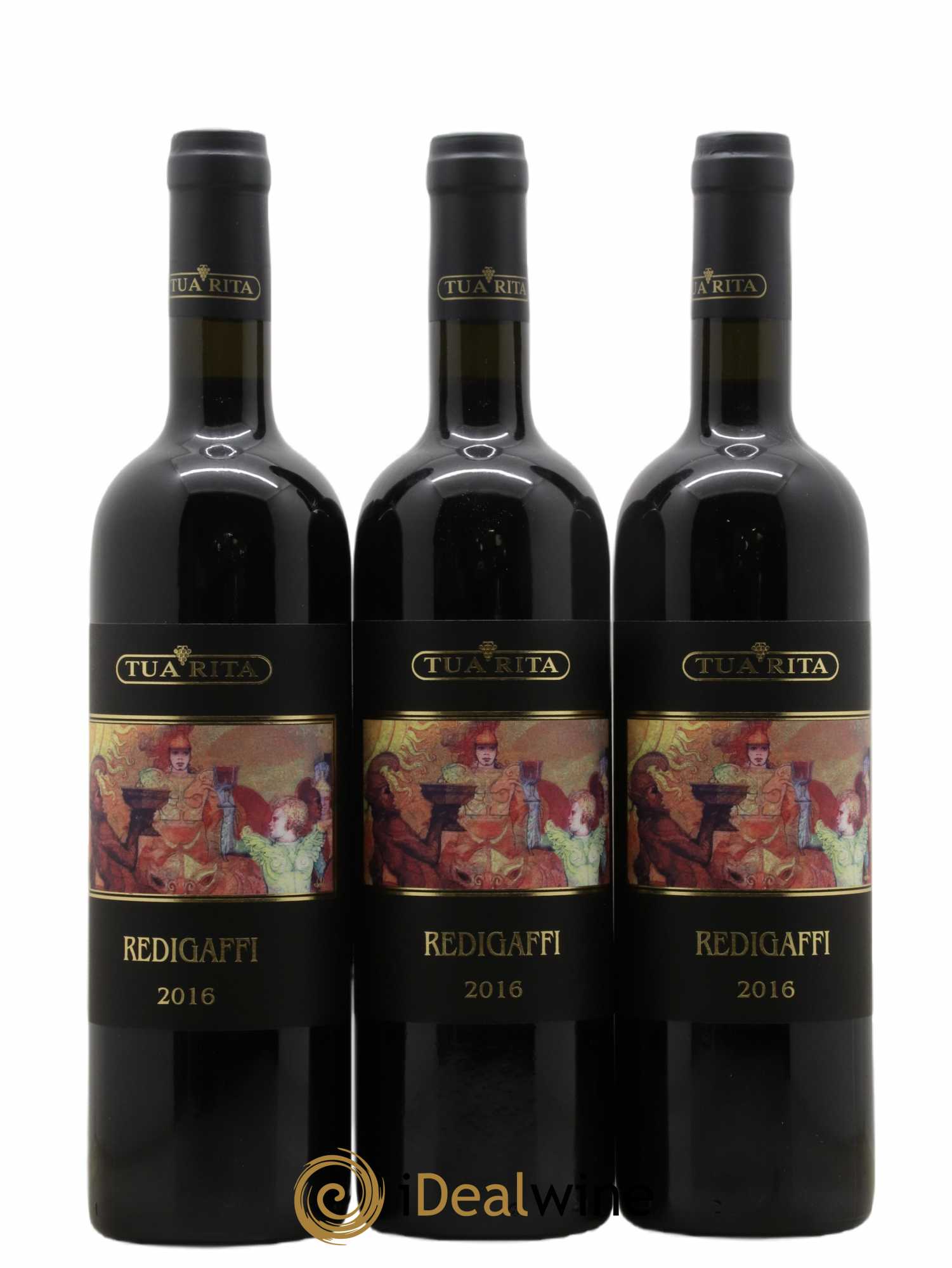 Toscana IGT Tua Rita Redigaffi 2016 - Lot de 3 bouteilles - 0