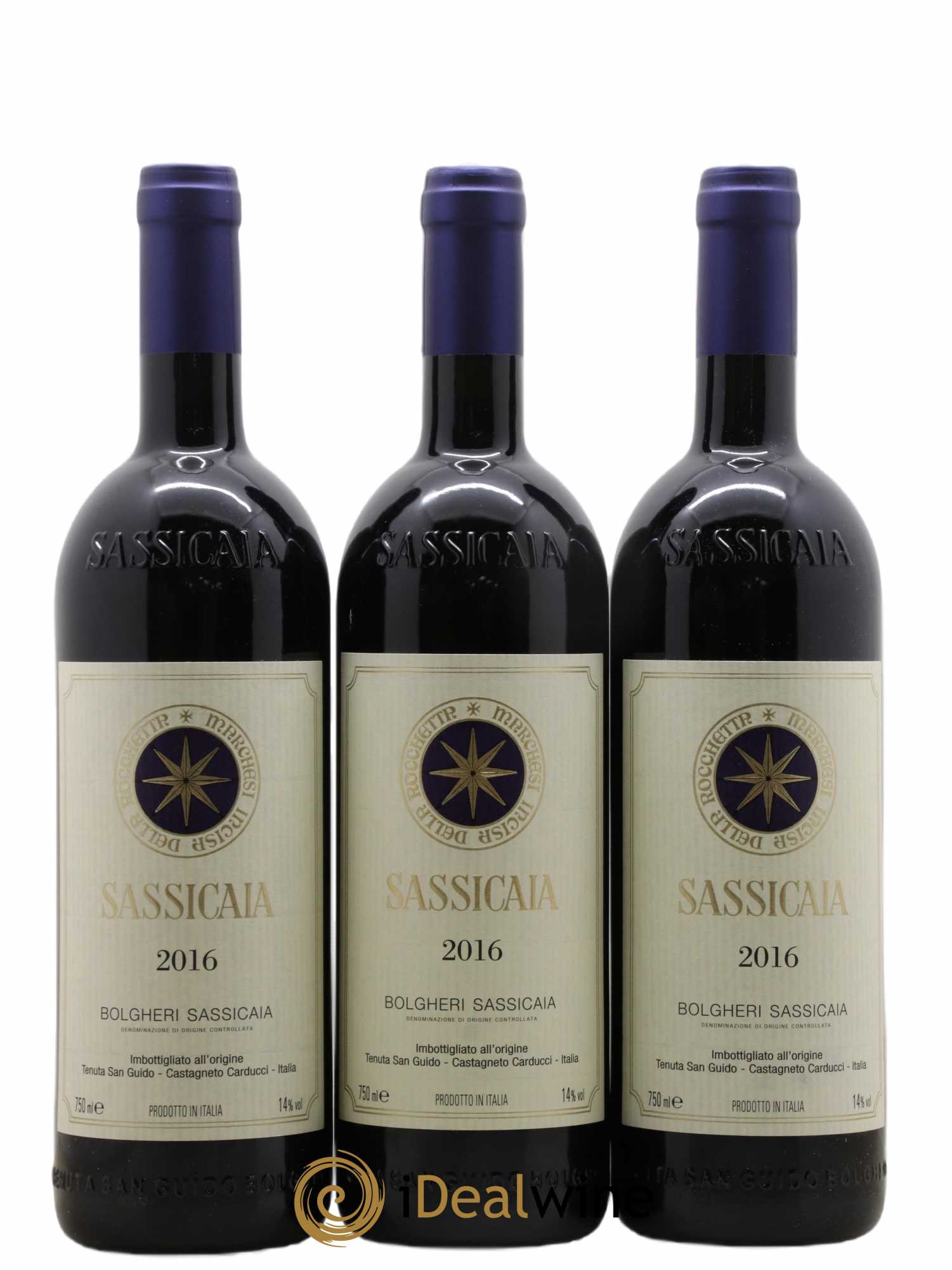Bolgheri DOC Sassicaia Tenuta San Guido 2016 - Lot de 6 bouteilles - 1