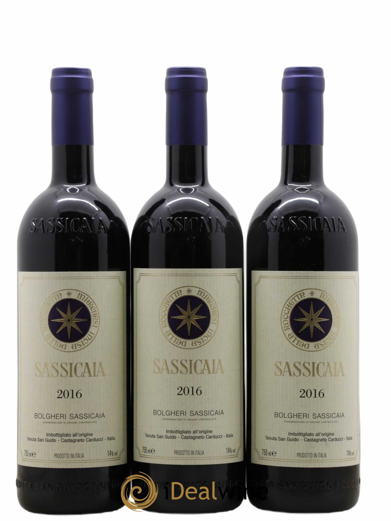 Bolgheri DOC Sassicaia Tenuta San Guido 2016 - Lot de 6 bouteilles - 3