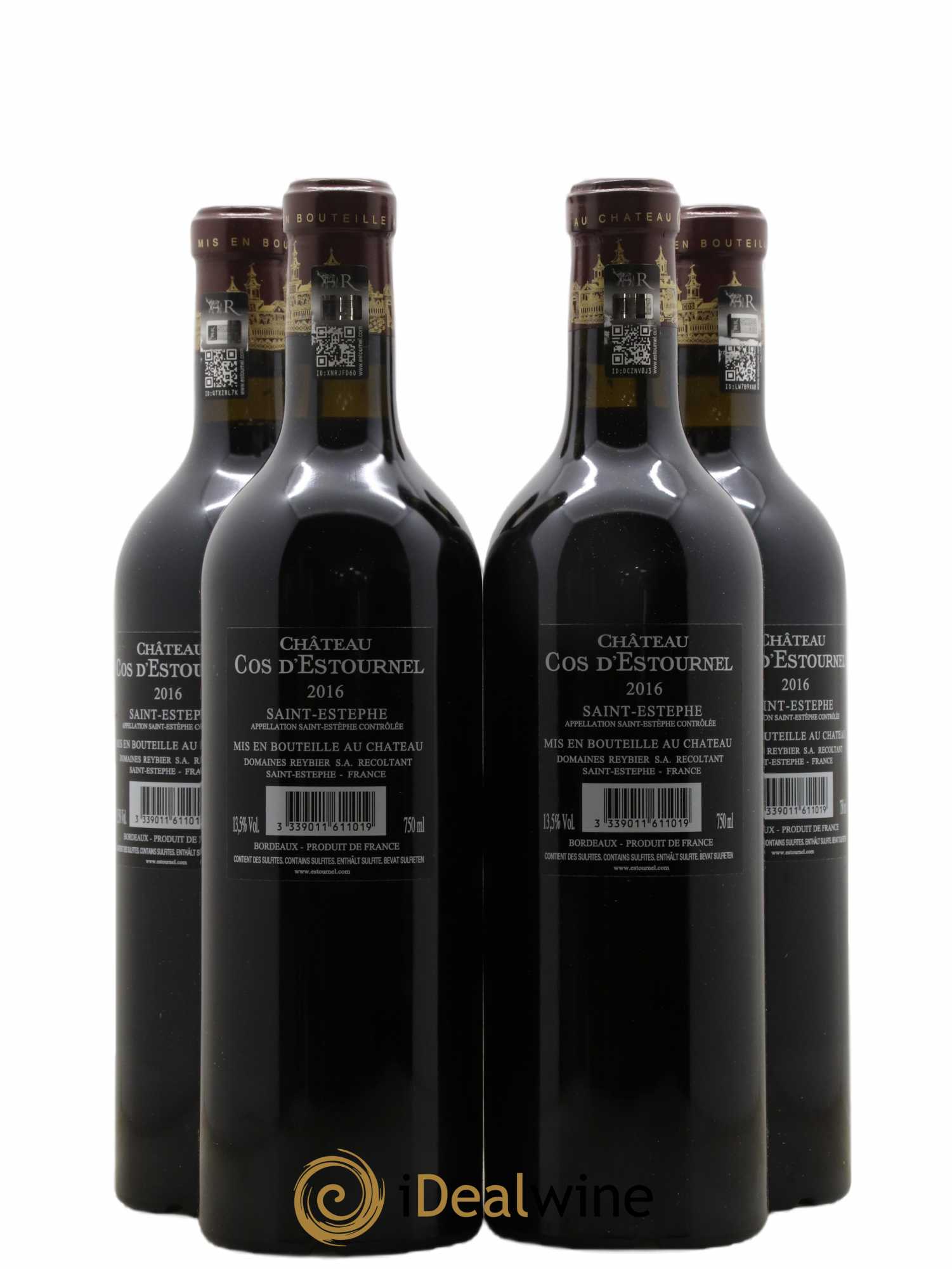 Cos d'Estournel 2ème Grand Cru Classé 2016 - Lot de 4 bouteilles - 1