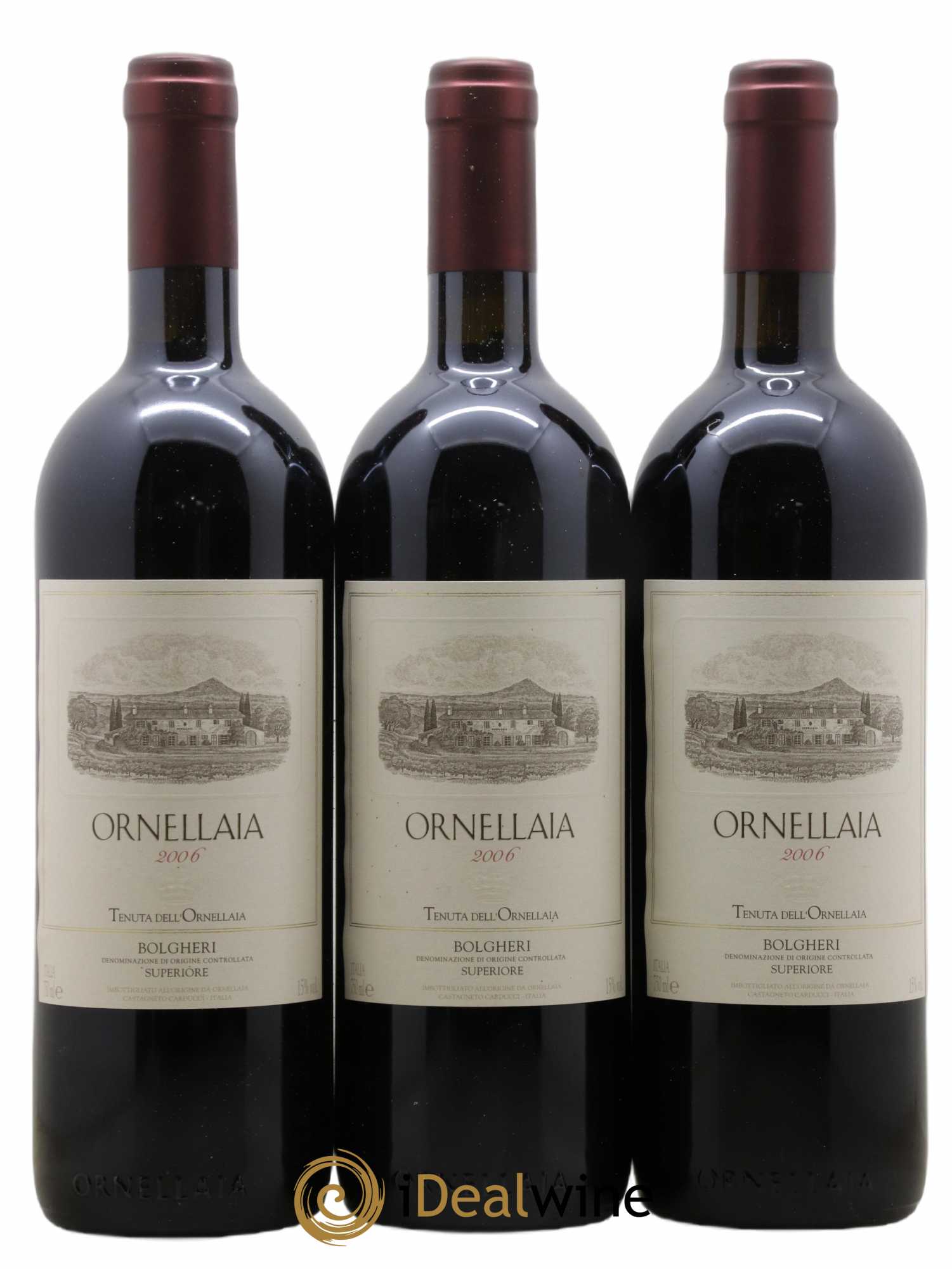 Bolgheri DOC Superiore Ornellaia Tenuta Dell'Ornellaia - Frescobaldi 2006 - Lot de 6 bouteilles - 1