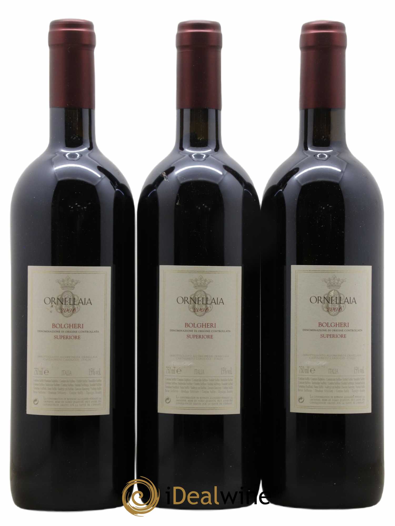Bolgheri DOC Superiore Ornellaia Tenuta Dell'Ornellaia - Frescobaldi 2006 - Lot de 6 bouteilles - 2