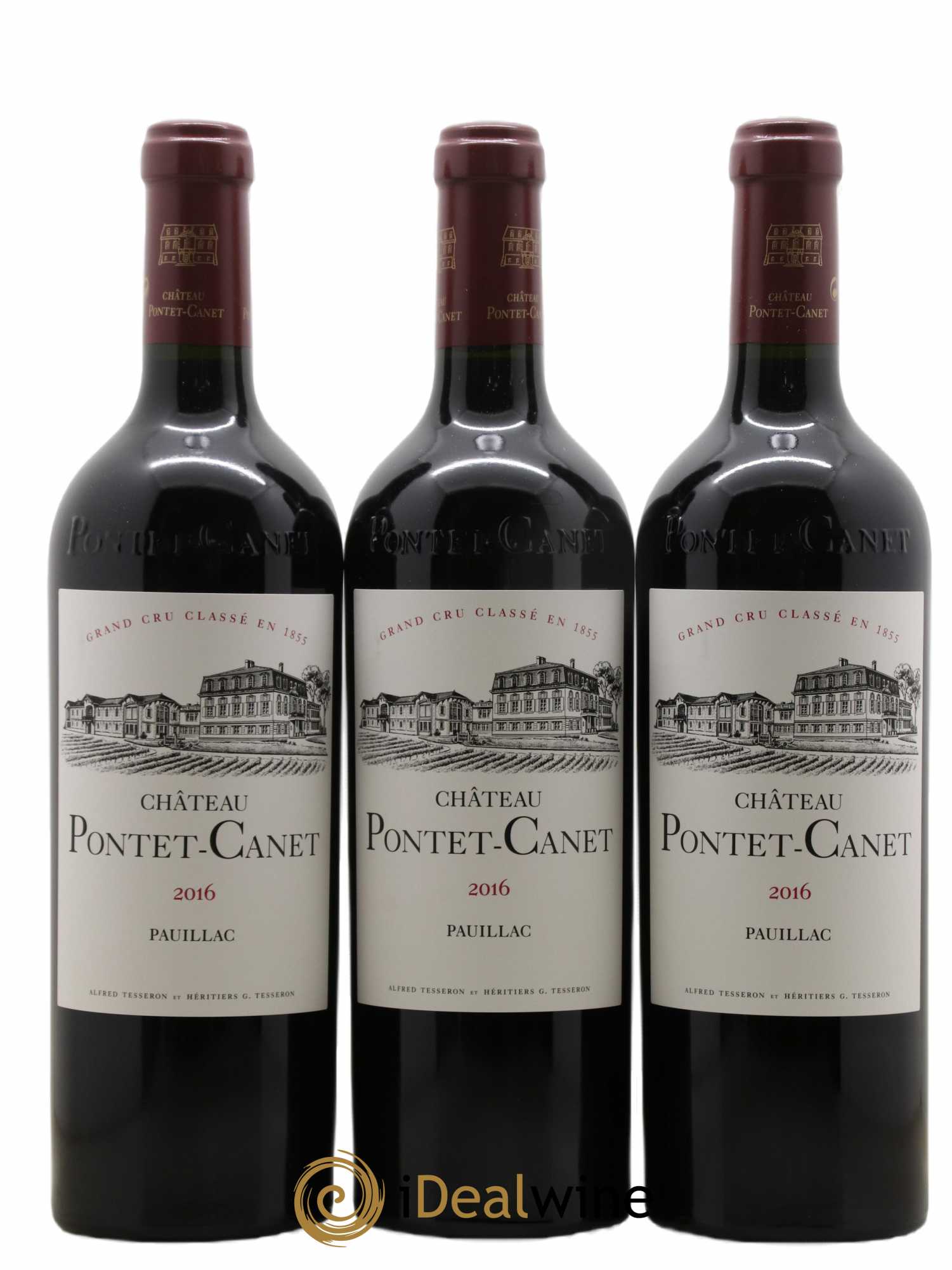 Château Pontet Canet 5ème Grand Cru Classé 2016 - Lot de 12 bouteilles - 1