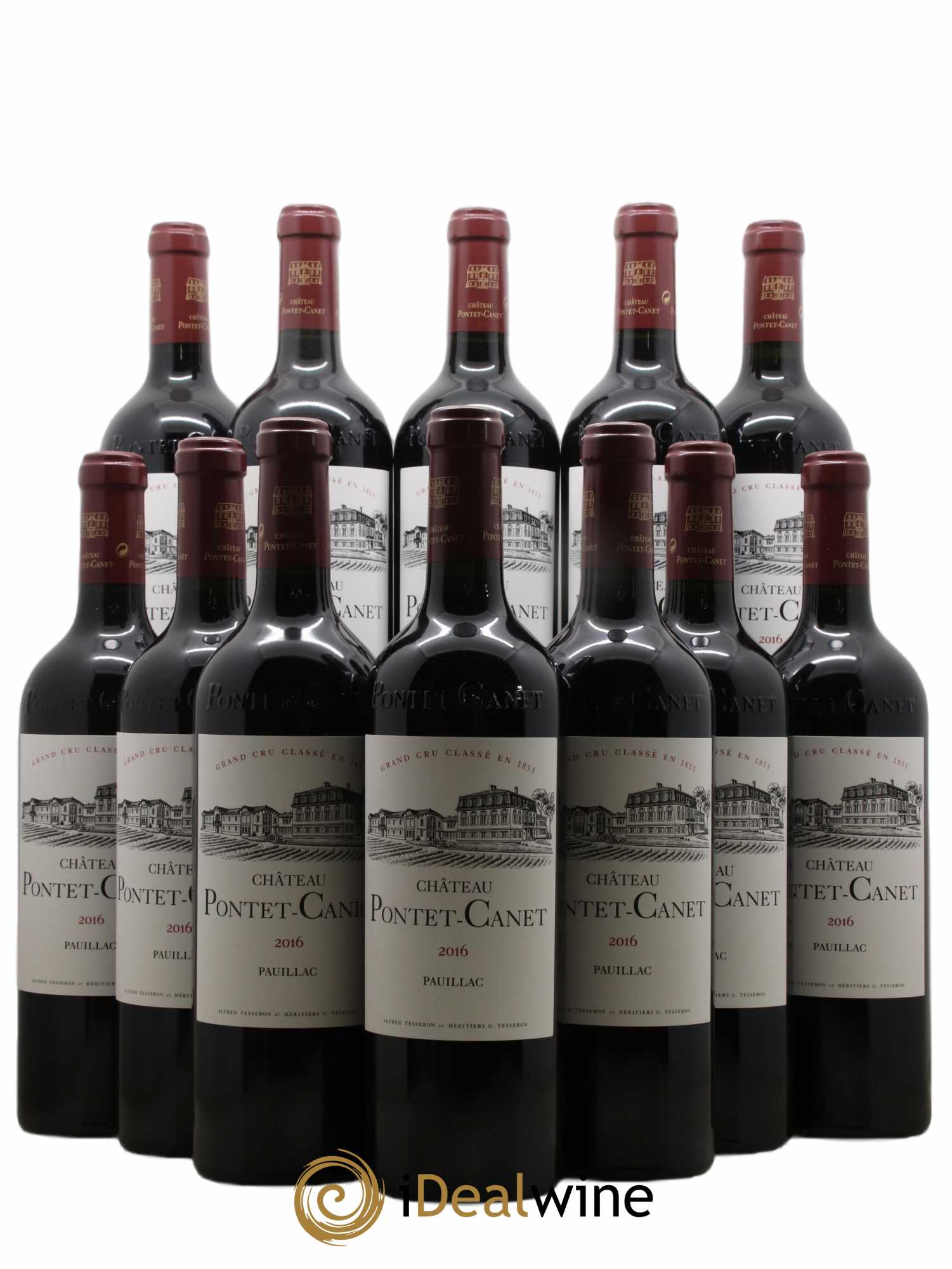 Château Pontet Canet 5ème Grand Cru Classé 2016 - Lot de 12 bouteilles - 0