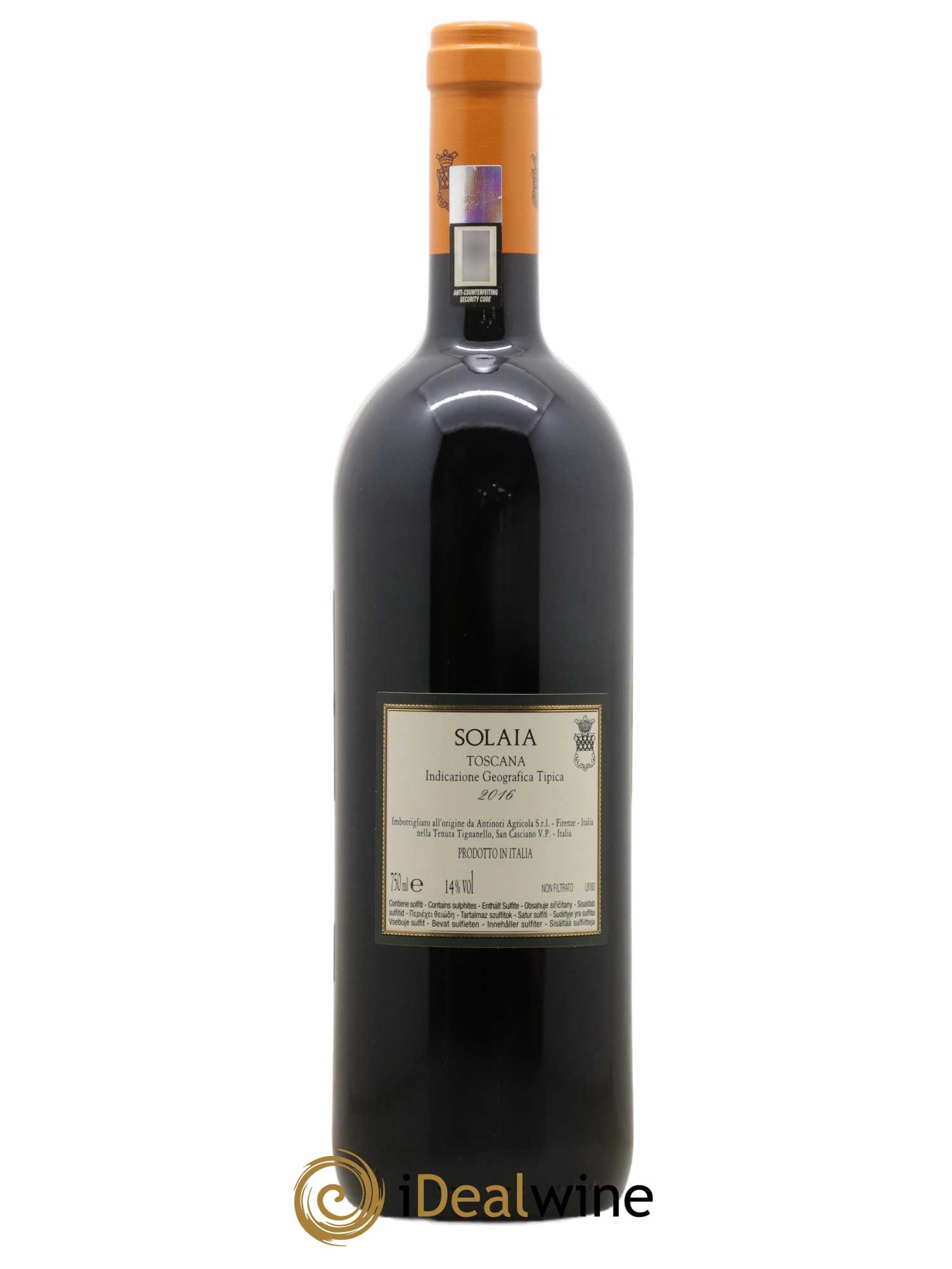 Toscana IGT Solaia Tenuta Tignanello - Marchesi Antinori 2016 - Lot de 1 bouteille - 1