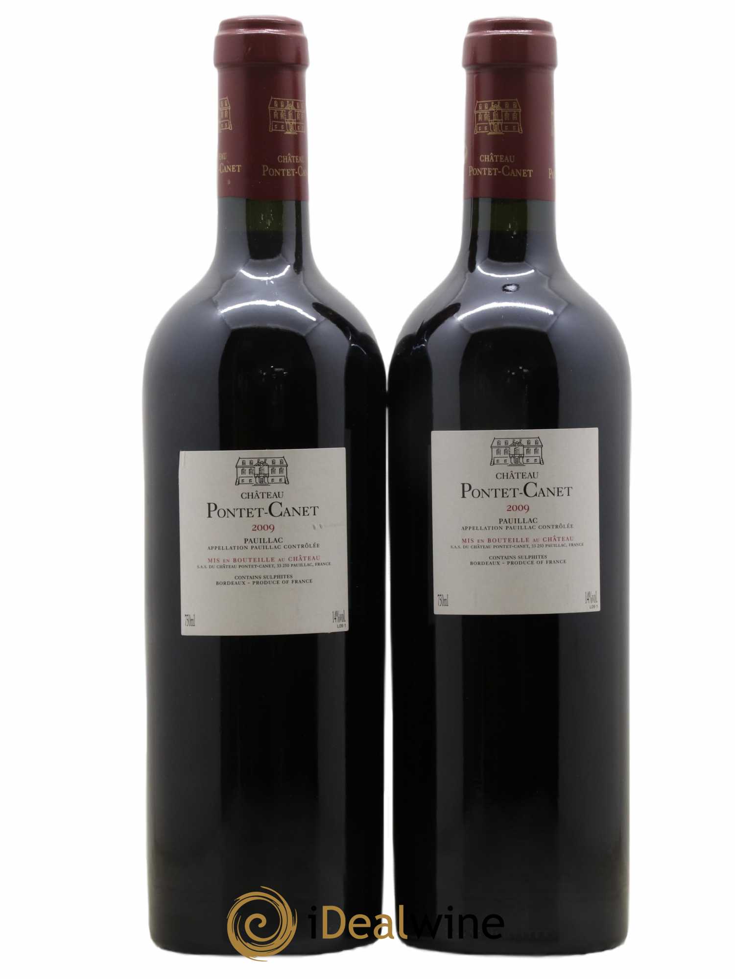 Château Pontet Canet 5ème Grand Cru Classé 2009 - Lot de 2 bouteilles - 1