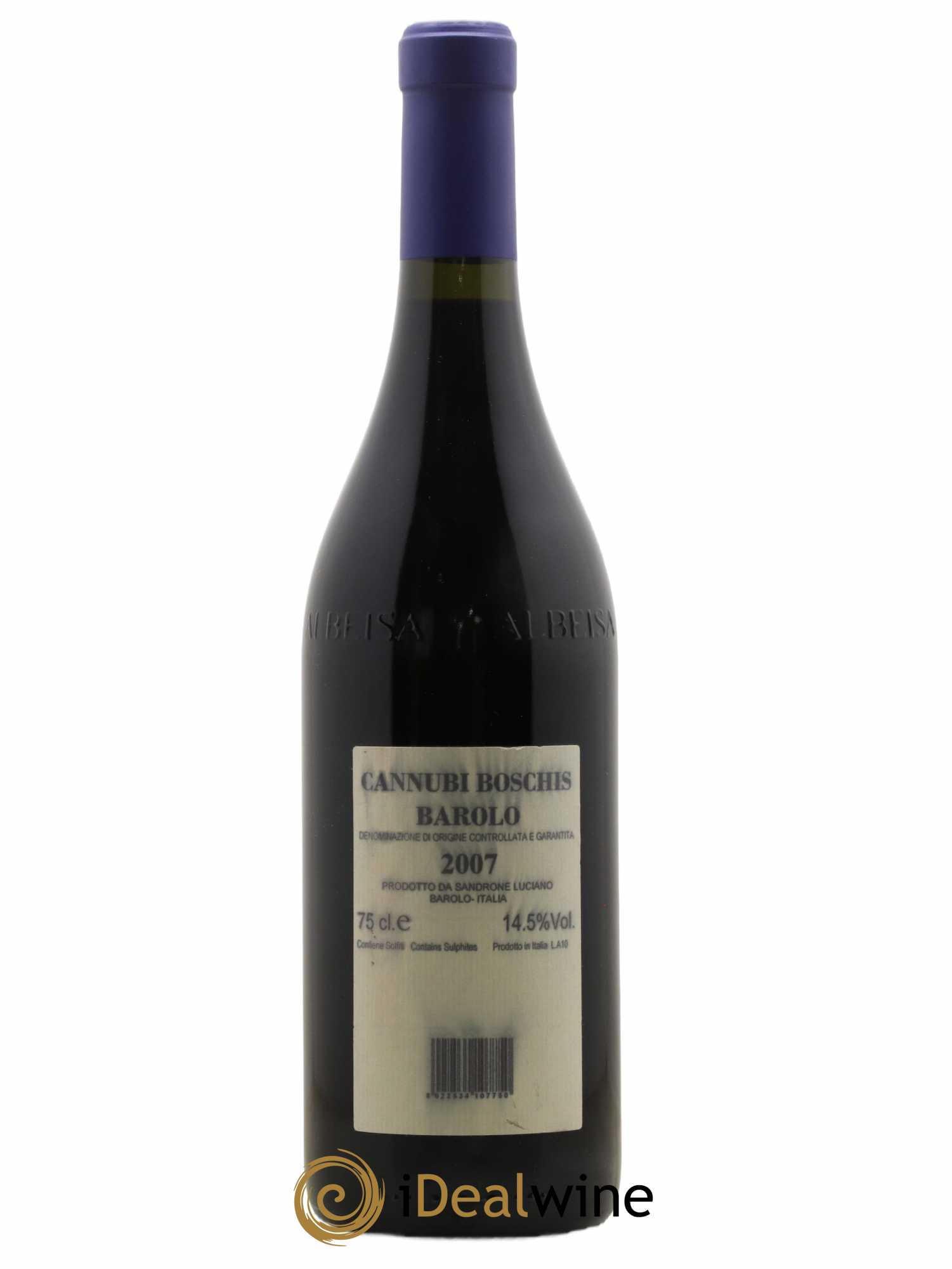 Barolo DOCG Aleste (anciennement Cannubi Boschis) Luciano Sandrone 2007 - Lot de 1 bouteille - 1