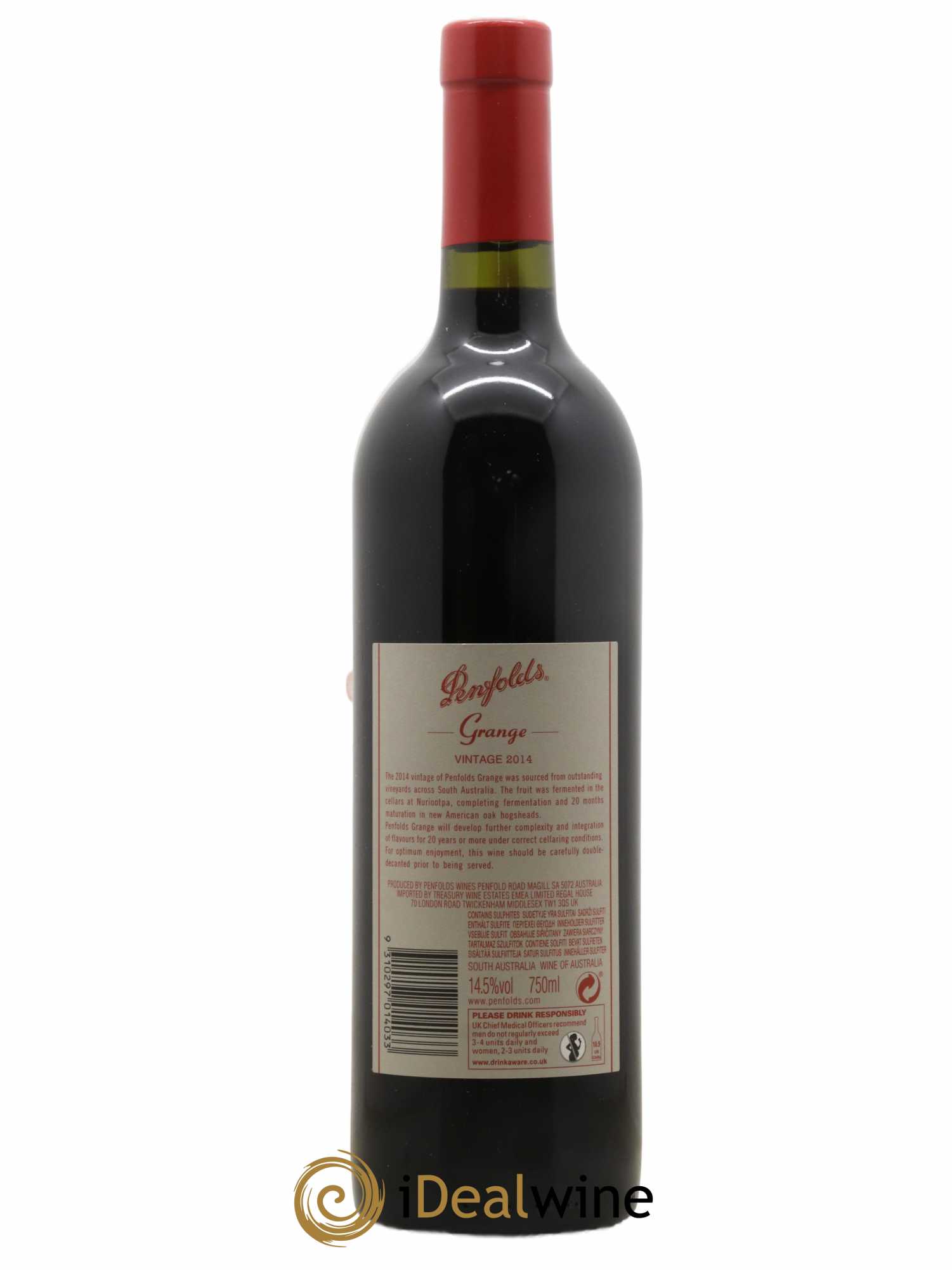 South Australia Penfolds Wines Grange Bin 95 2014 - Lot of 1 bottle - 1