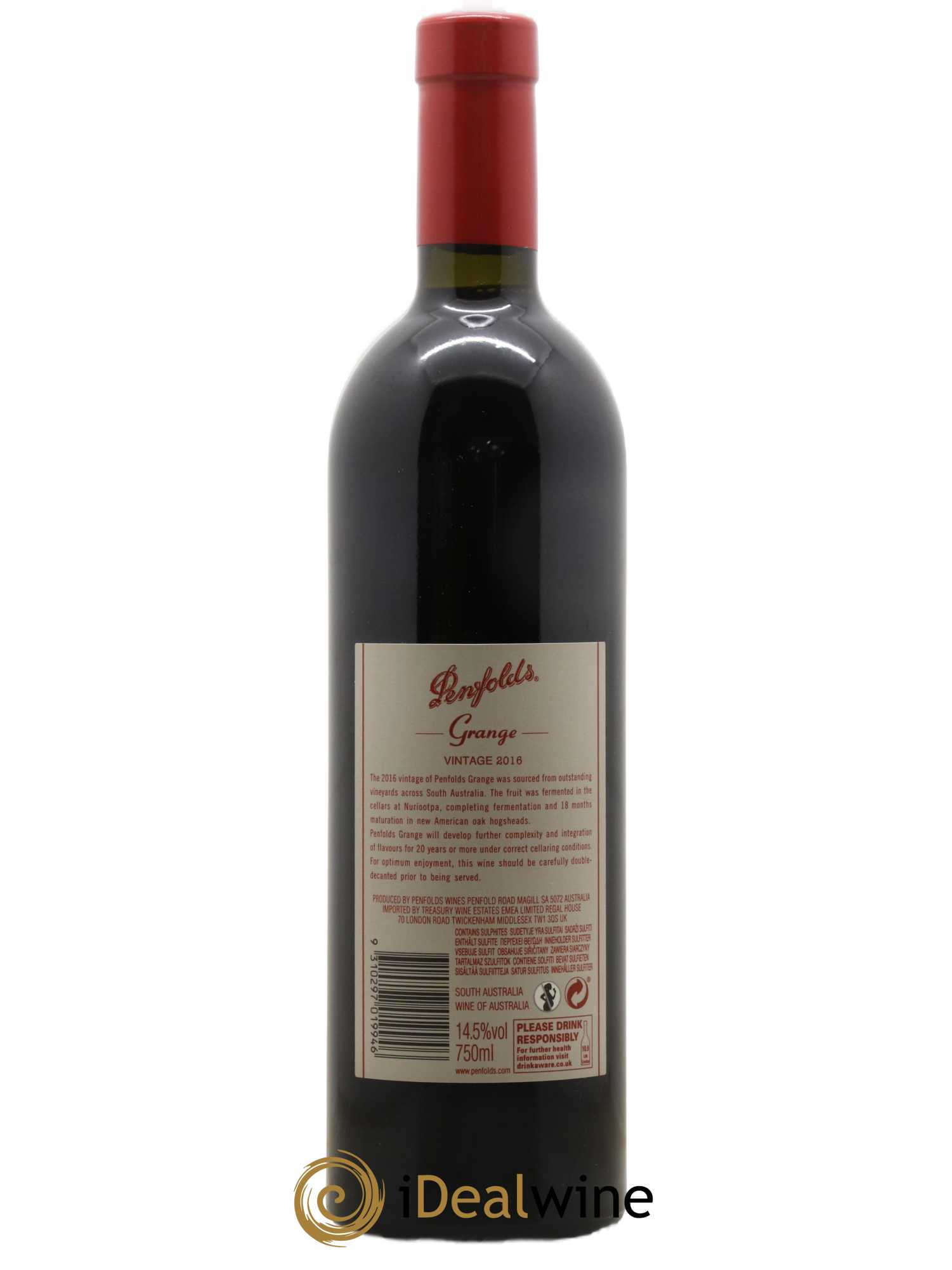 South Australia Penfolds Wines Grange Bin 95 2016 - Lot de 1 bouteille - 1