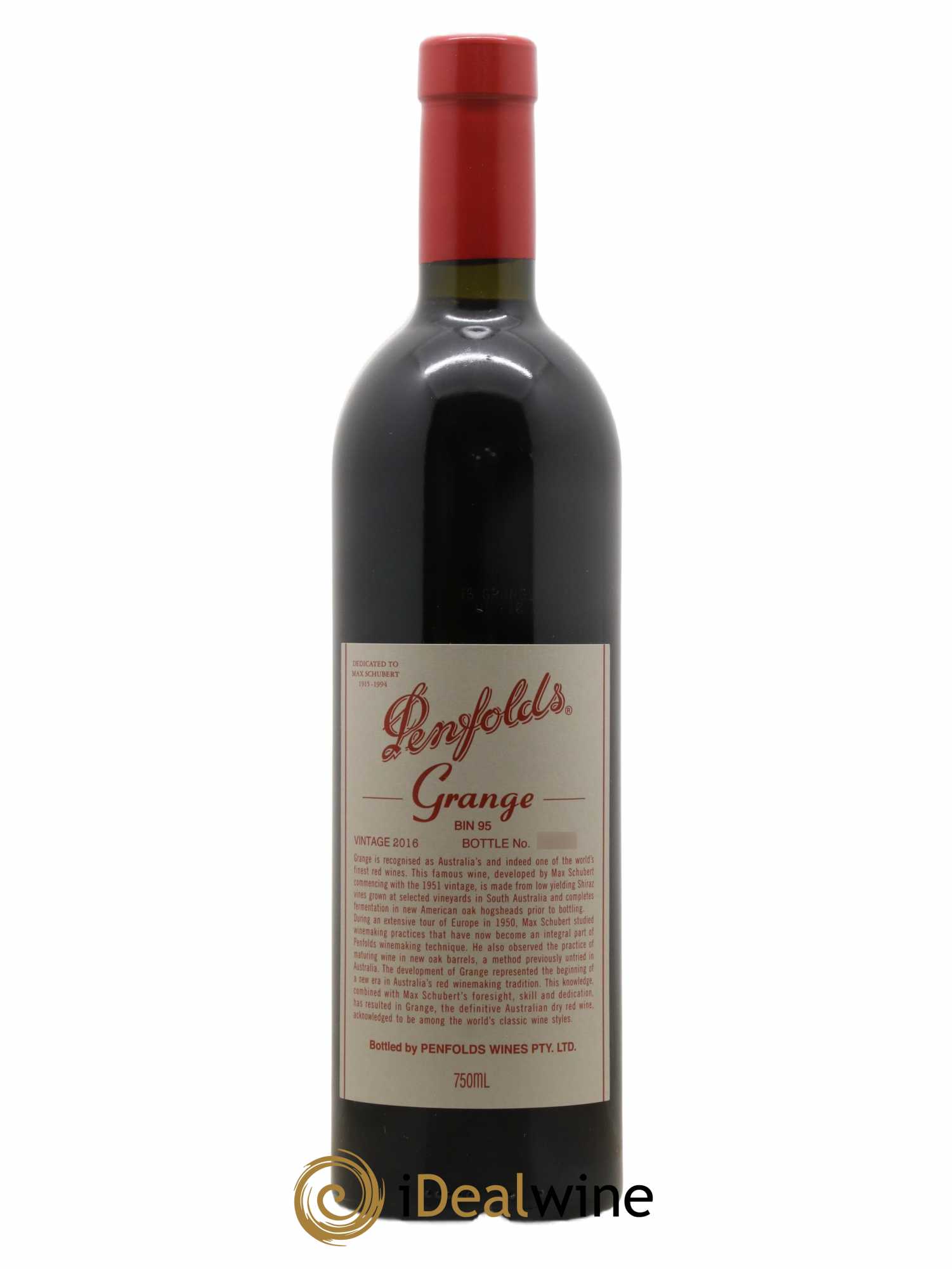 South Australia Penfolds Wines Grange Bin 95 2016 - Lot de 1 bouteille - 0