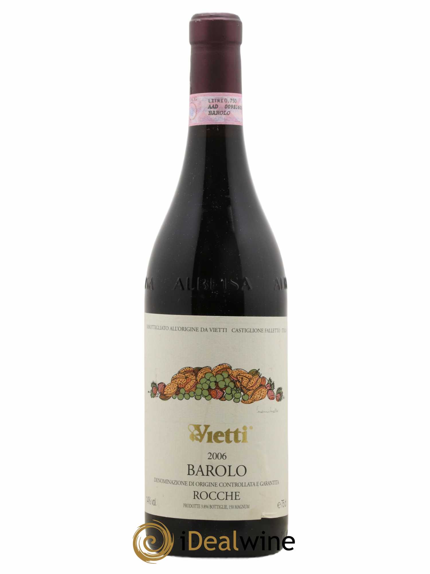 Barolo Le Rocche Vietti 2006 - Posten von 1 Flasche - 0