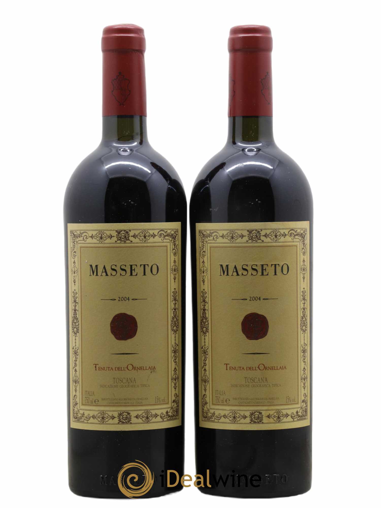 Toscana IGT Tenuta Dell'Ornellaia Masseto Frescobaldi 2004 - Lot de 2 bouteilles - 0
